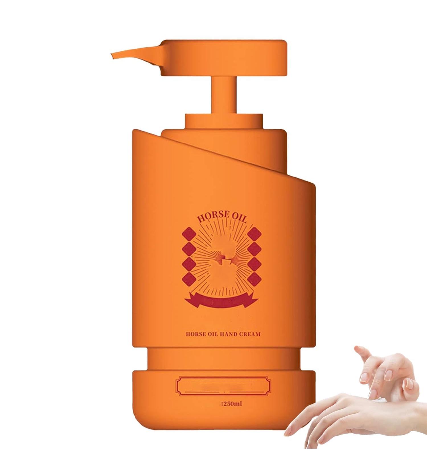 Anti-Dryness Moisturizing Horse Oil Hand Cream Horse Oil Hand Cream for Hands and Feet 250ml Horse Oil Cream to Keep Hands Soft Smooth - Buy Online on GoSupps.com