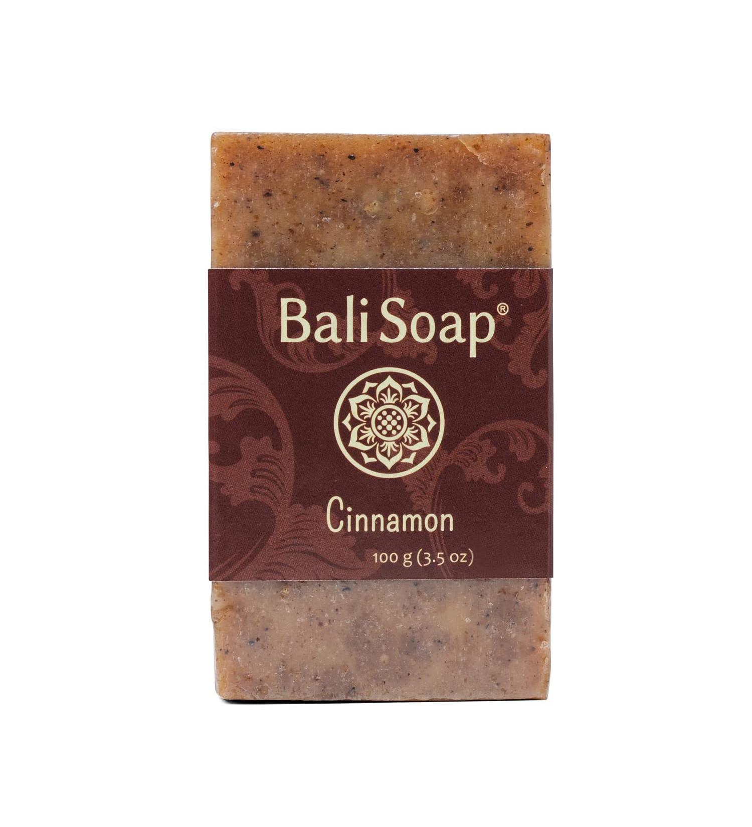 Bali Soap - Cinnamon Natural Exfoliating Bar Soap for Men & Women - Handmade Vegan Body and Face Soap - 3 Pack 3.5 Oz each - Buy Online on GoSupps.com