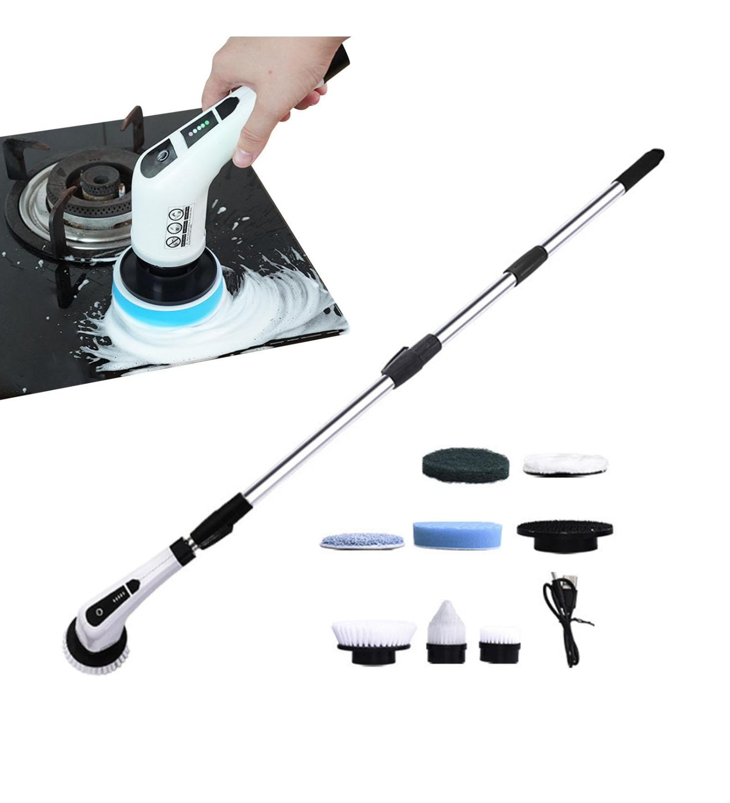 Electric Scrubber for Cleaning | Electric Rotating Scrubber for Bathroom Cleaning Electric Shower Brush Home Cleaning Tool for Bathroom Bathtub - Buy Online on GoSupps.com