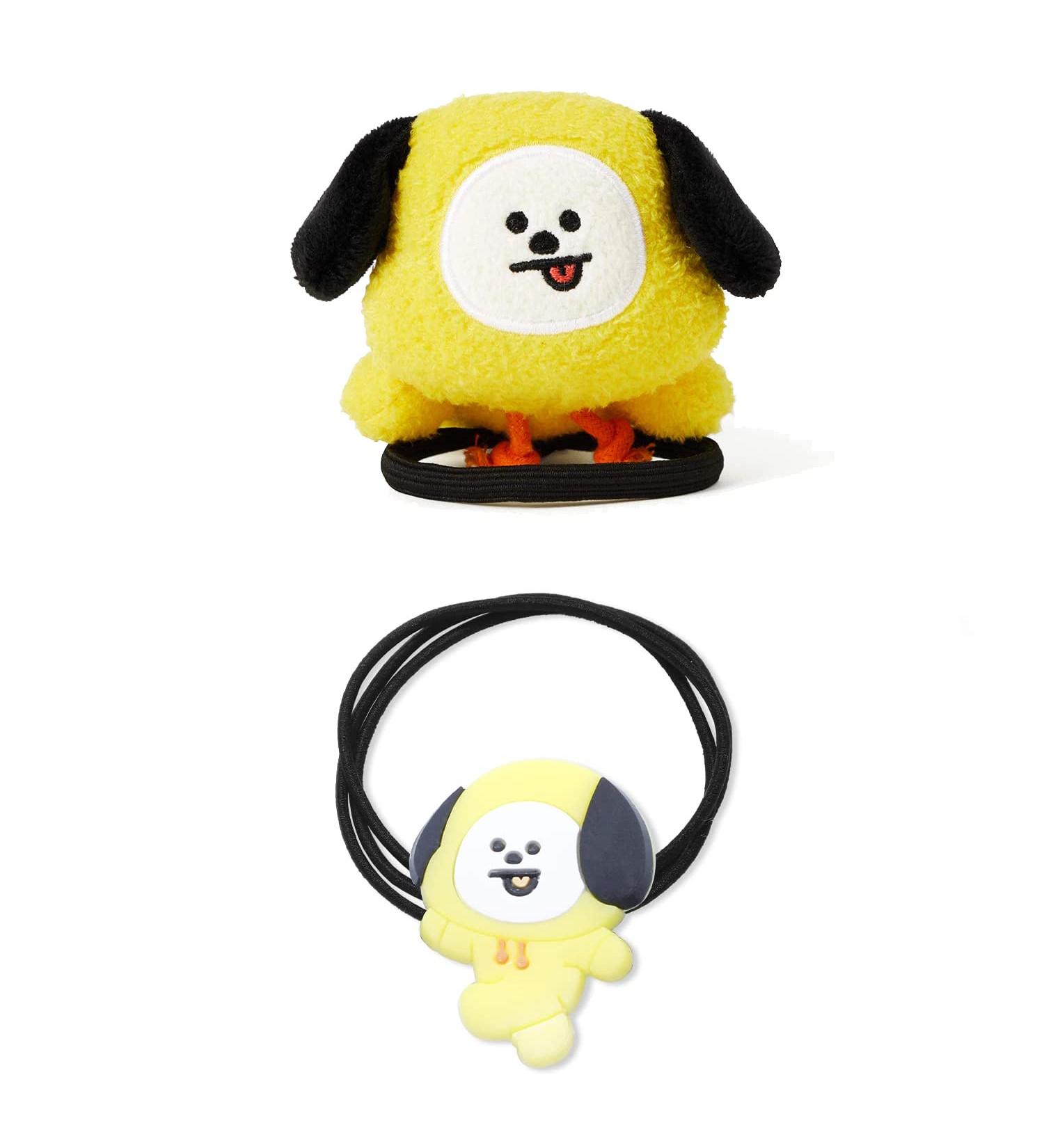 2 PCS BTS Chimmy Hair Tie Set for Women - Bangtan Boys Carton Hair Merchandise - Buy Online on GoSupps.com