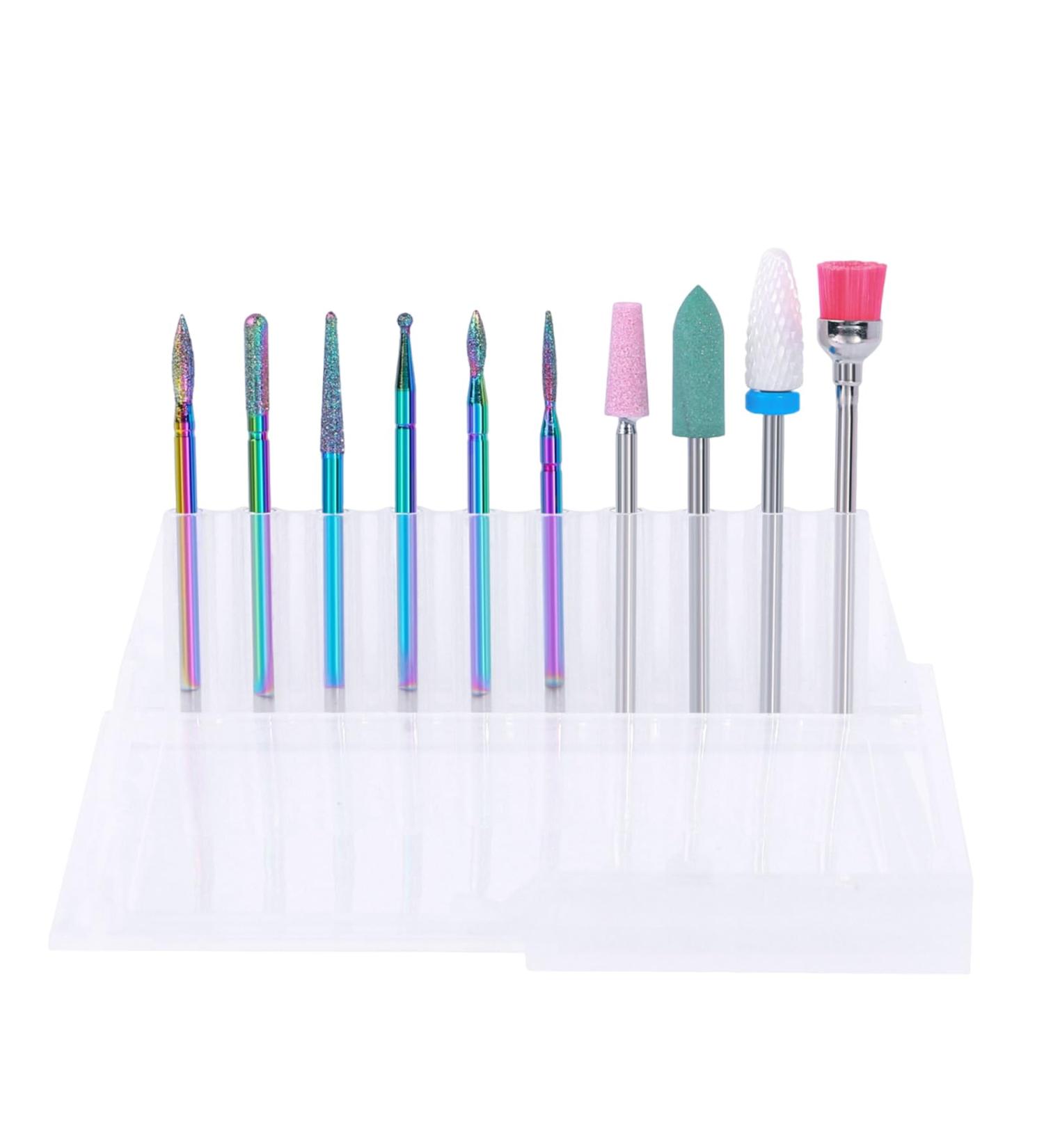 10 Piece Set Nail Drill Bits Electric Nail File Bits Nail Drill Bits Drill Bit Sets Nails For Home Salon Acrylic Gel Nail Manicure Efile Pedicure Tools - Buy Online on GoSupps.com