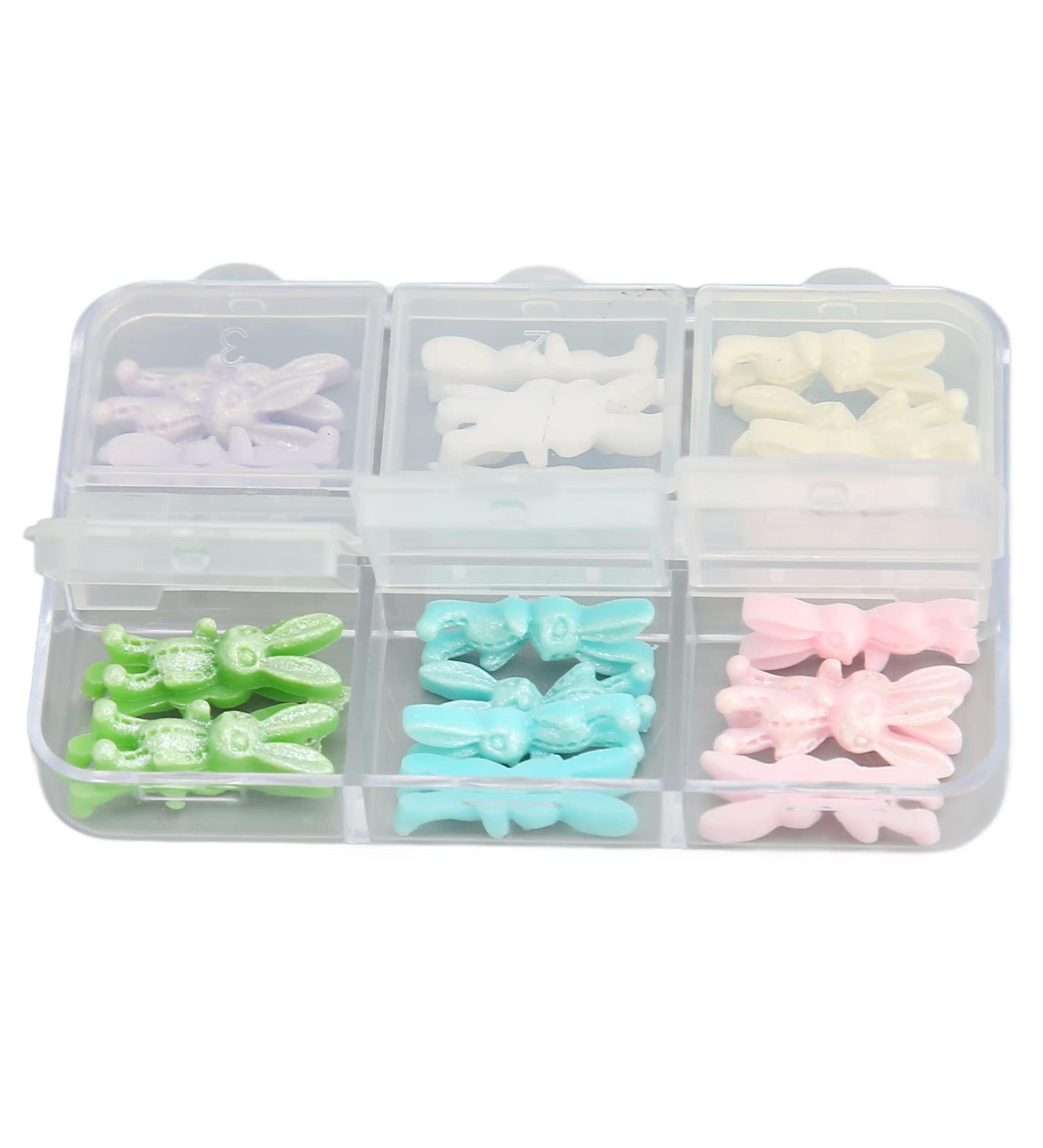 3D Cute Rabbit Nail Charms Nail Glitter Charm Rhinestones Ornaments Nail Art Decorations Glitter Accessories for DIY Craft Nail Art Design Manicure Decor - Buy Online on GoSupps.com