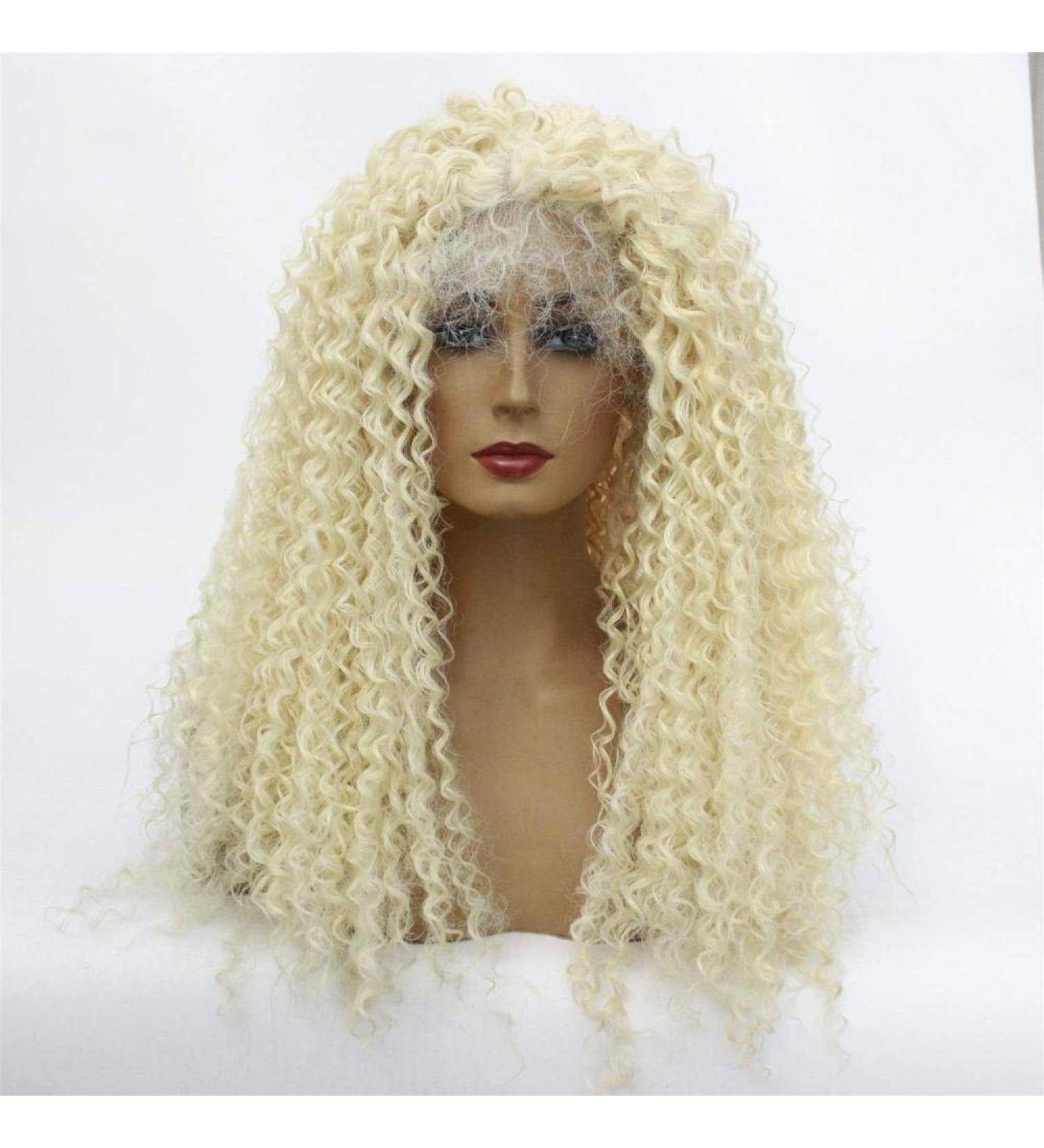 Buy Wiglady Medium Length Wave Hairpieces - High-Density Synthetic Lace Front Wig Heat Resistant Gold 20in | Shop Internationally - Buy Online on GoSupps.com