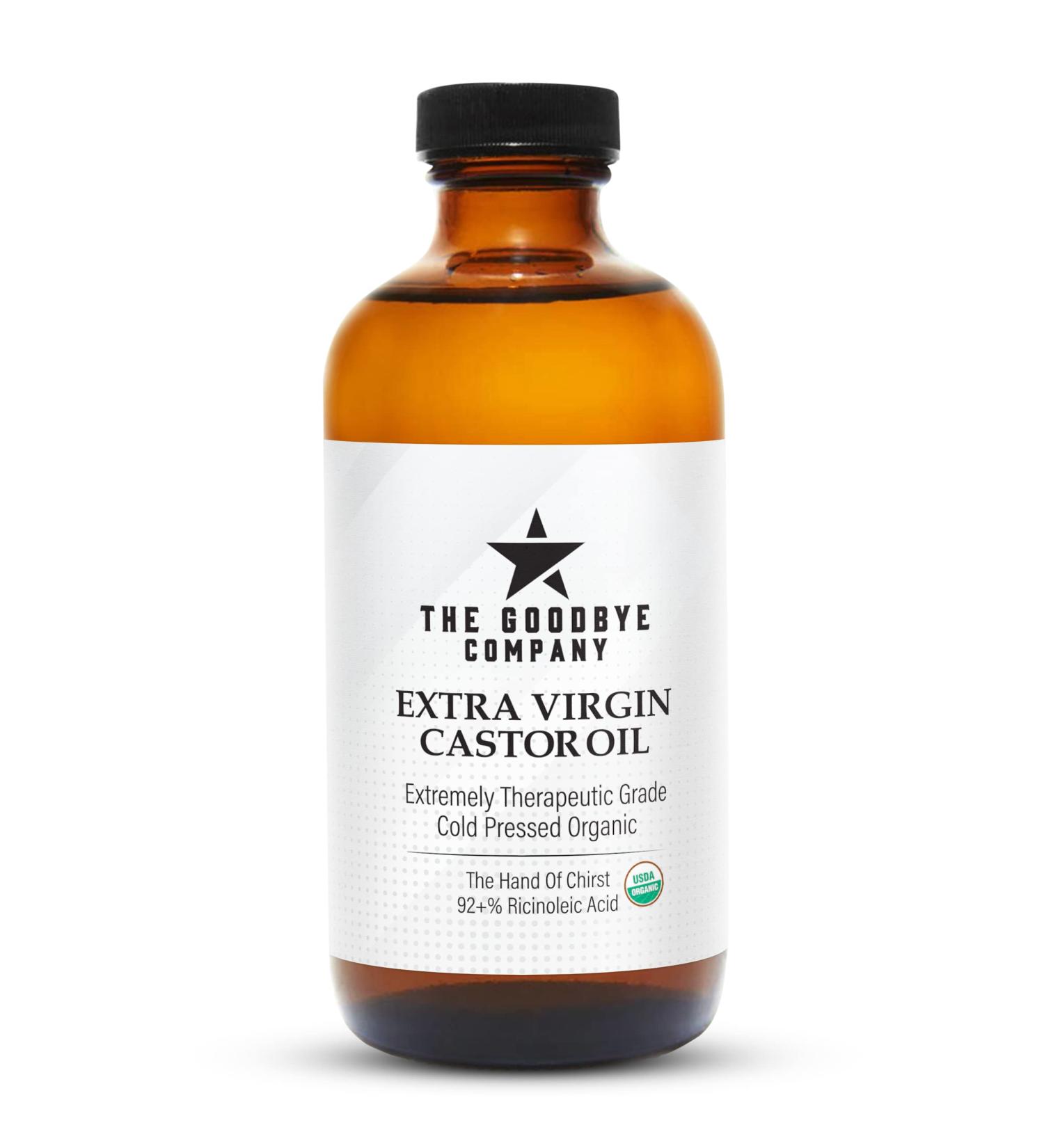 Organic Cold-Pressed Castor Oil 16oz - 100% Pure & Natural for Skin, Hair Growth, Eyelashes - USDA Certified, Hexane & BPA Free - Buy Online on GoSupps.com