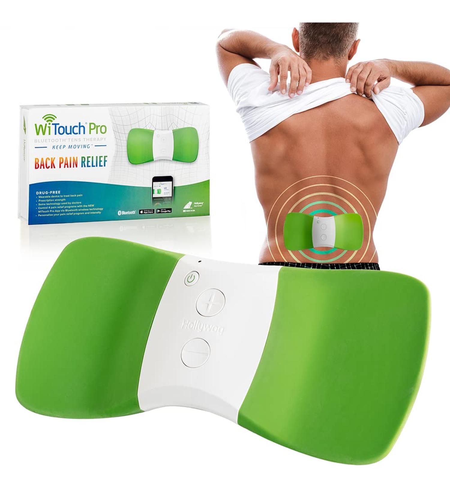 Hollywog Witouch Pro: Cordless Ten Unit Pain Management Device with Bluetooth & 3 Reusable Gel Pads - International Shipping Available - Buy Online on GoSupps.com