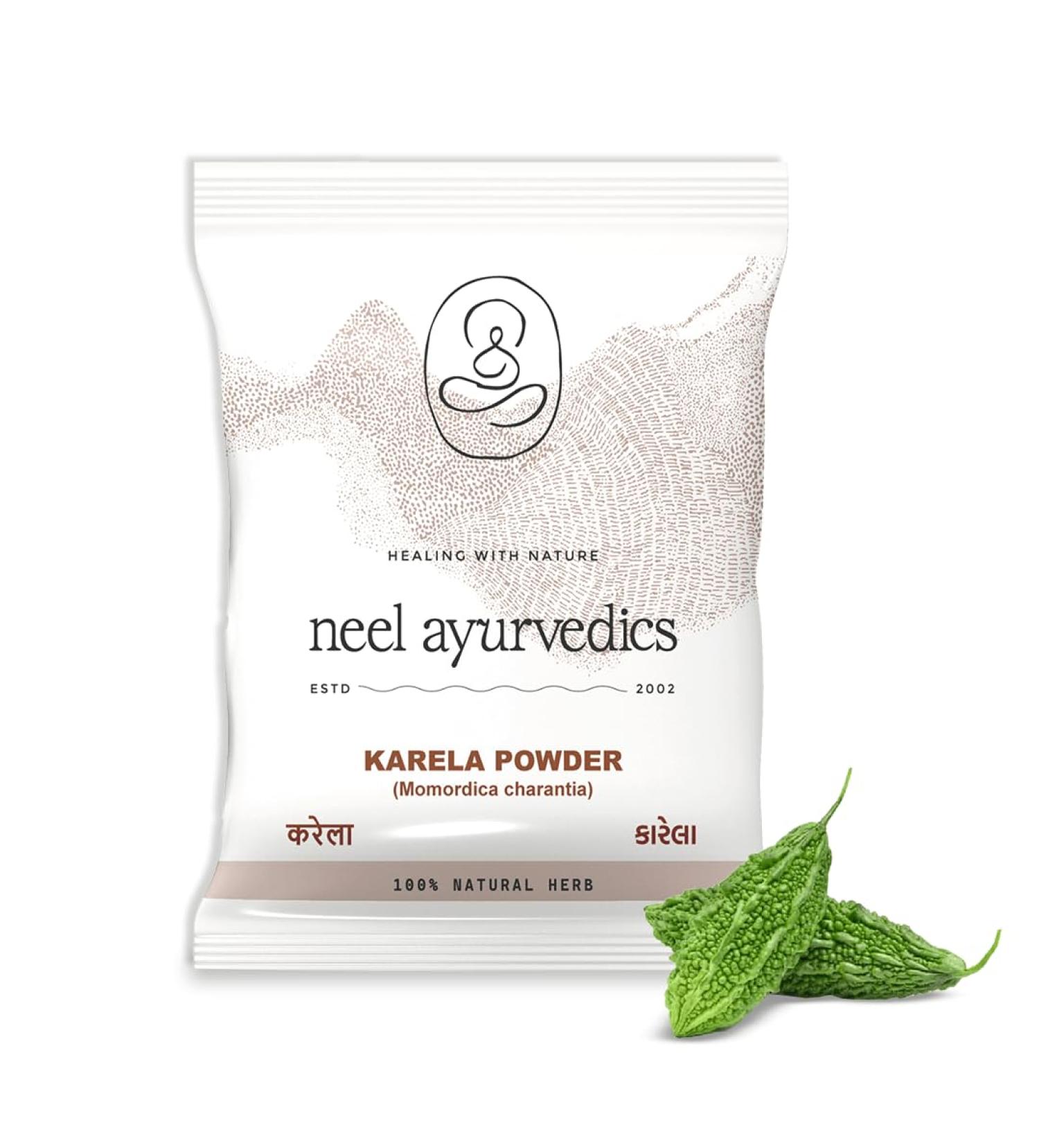 Neel Ayurvedics Karela Powder 300 GM - Buy Online on GoSupps.com