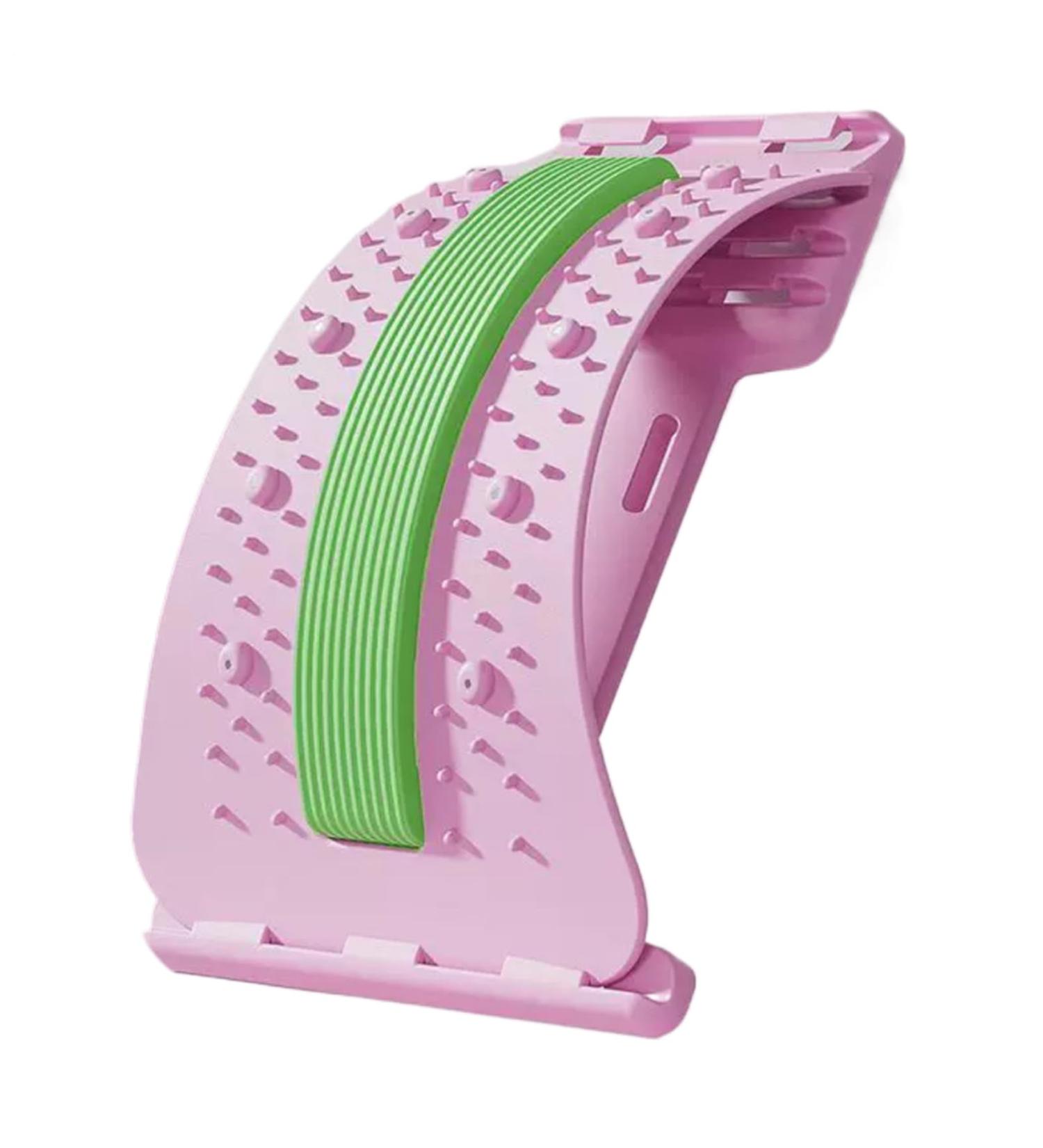 FmtwPhn Back Arch StretcherLumbar Stretcher Ergonomic Corrector Antislip 3 Levels Adjustable For Muscle Relaxation Lumbar Region Exercise Pink - Buy Online on GoSupps.com