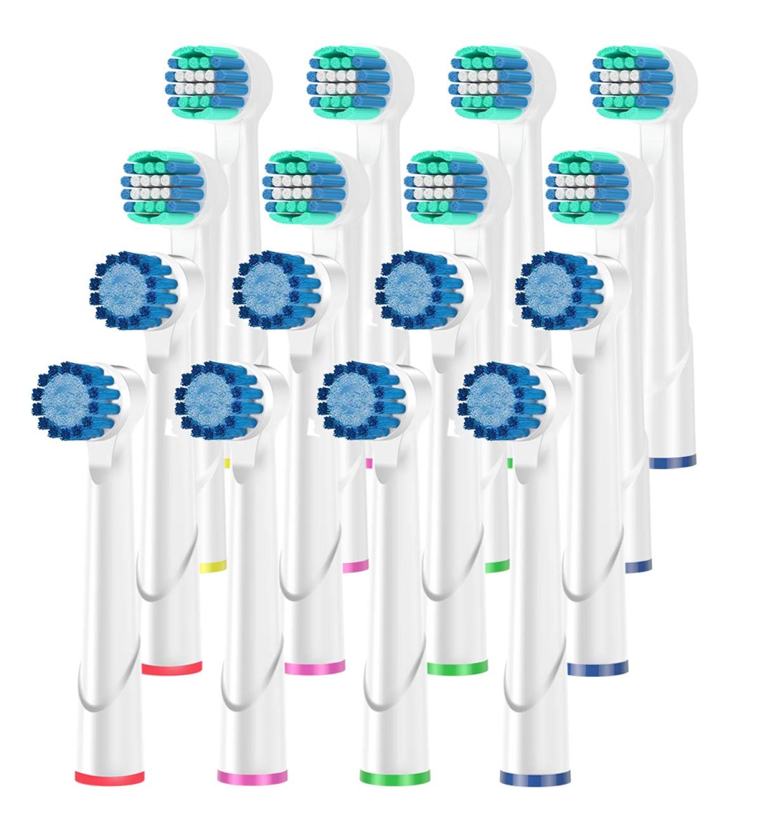 Replacement Toothbrush Heads Compatible with Oral B Braun 16 Pack Professional Precision & Sensitive Brush Heads Refill for Oral B Pro 500/1000/1500/3000/3757/5000/7000/7500/8000 - Buy Online on GoSupps.com