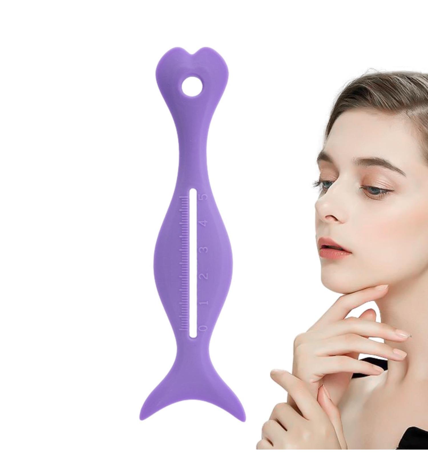 Eyeliner Stencils Silicone Eyes Wing Eyeliner Stencils Tool Lightweight Soft Portable Makeup Stencil for Girls Women Teens Females Purple - Buy Online on GoSupps.com