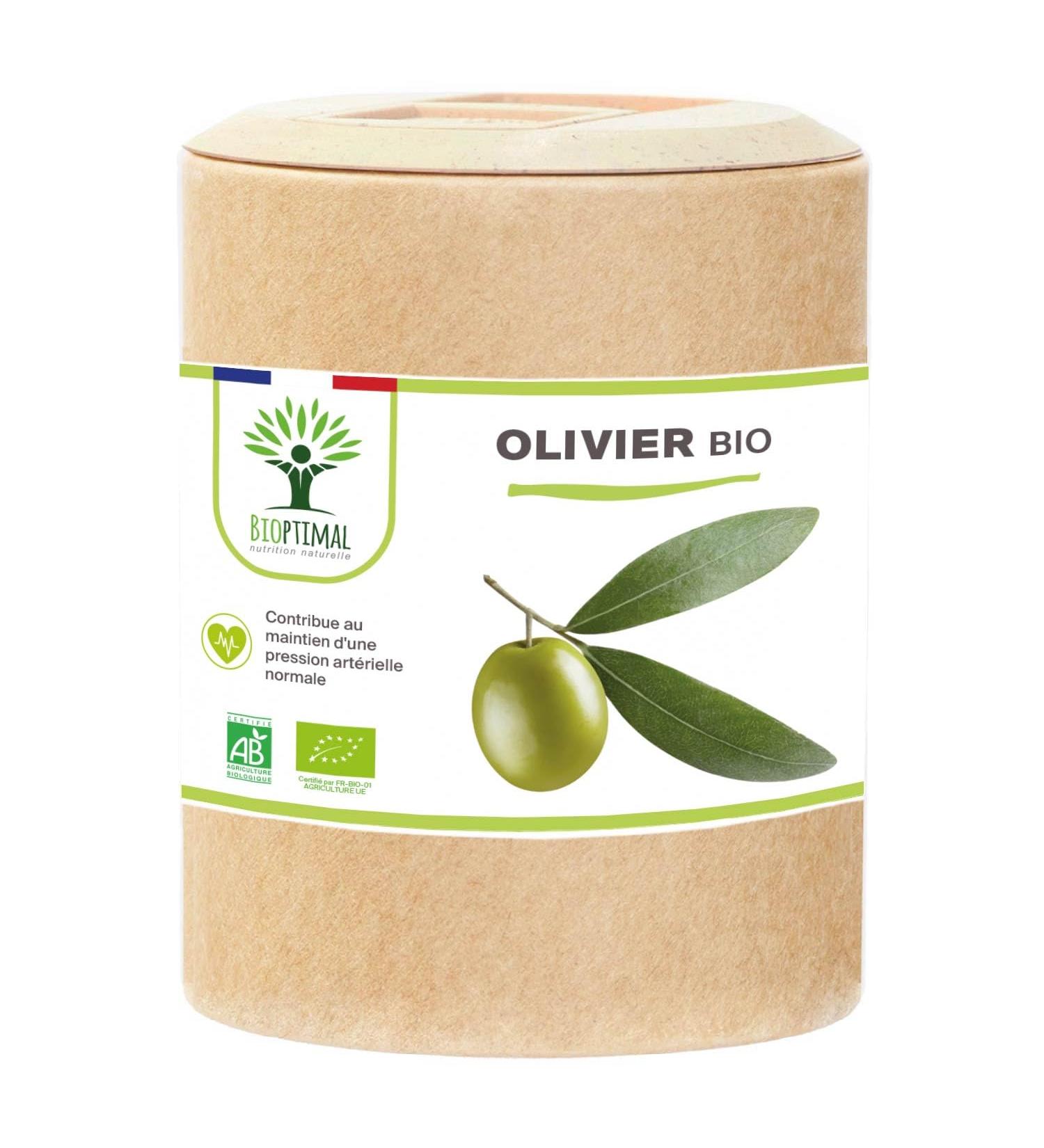 Olivier bio - Bioptimal - Compl ment alimentaire - Circulation Sanguine Tension Cardio - Feuille d'olivier en Poudre - 700mg par jour - Fabriqu en France - Certifi par Ecocert - 200 g lules 200 unit (Lot de 1) - Buy Online on GoSupps.com
