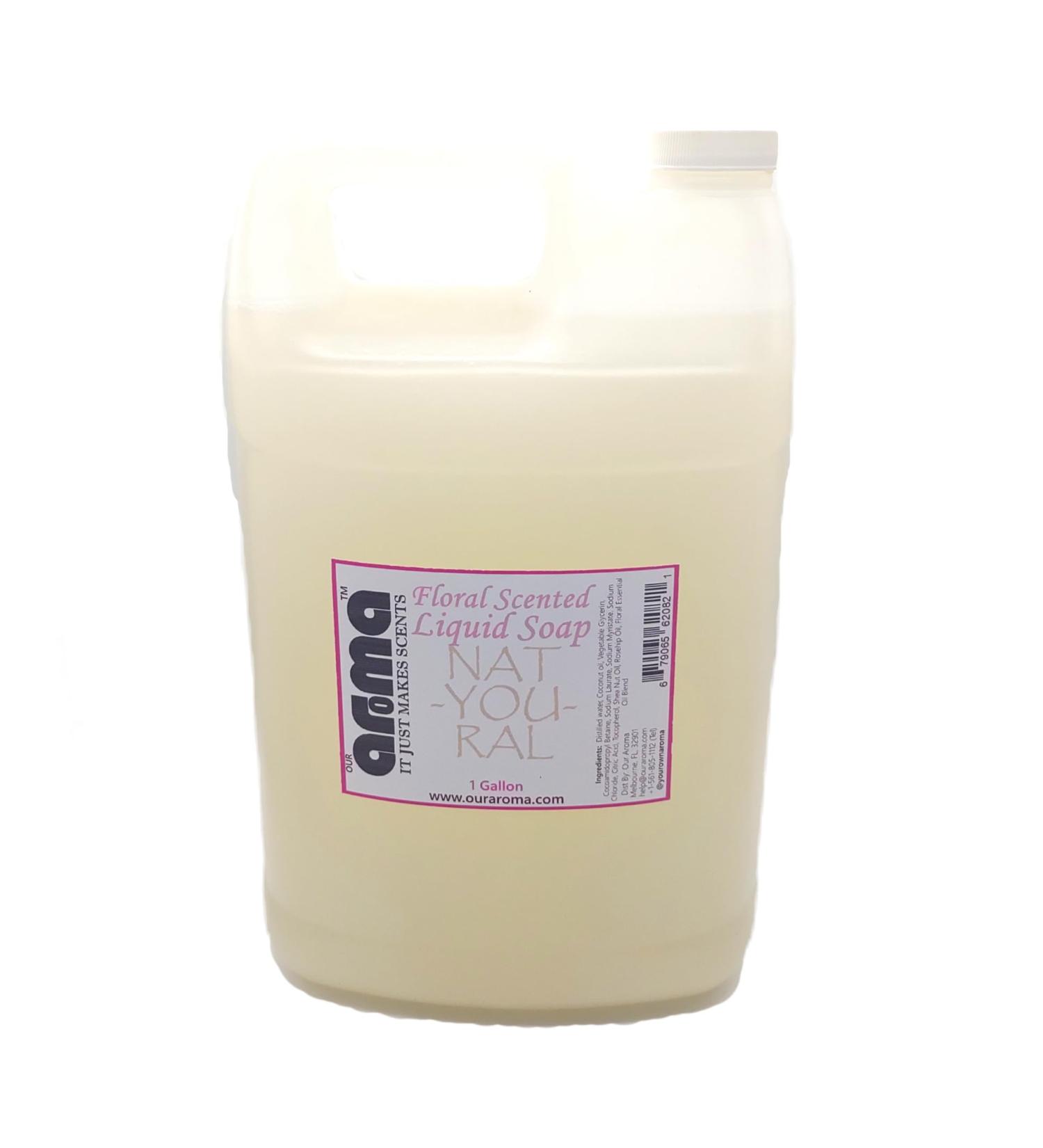 Our Aroma All-In-One Floral Liquid Soap - Natural Plant-based Cleaning for Skin Hair Body - Buy Online on GoSupps.com