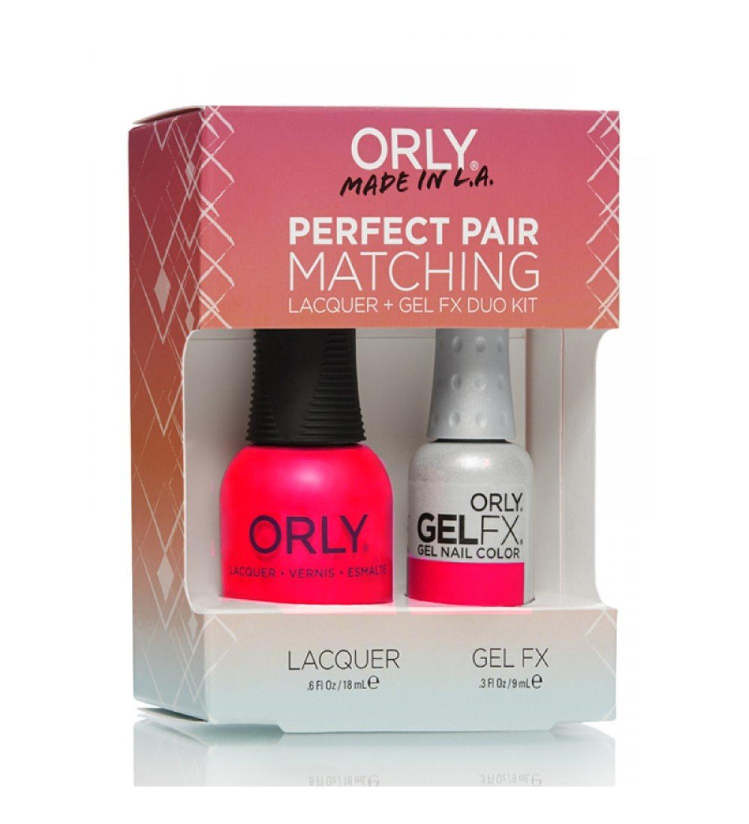 Orly Perfect Pair Gel & Lacquer Duo Kit  Neon Heat Neon Heat Neon