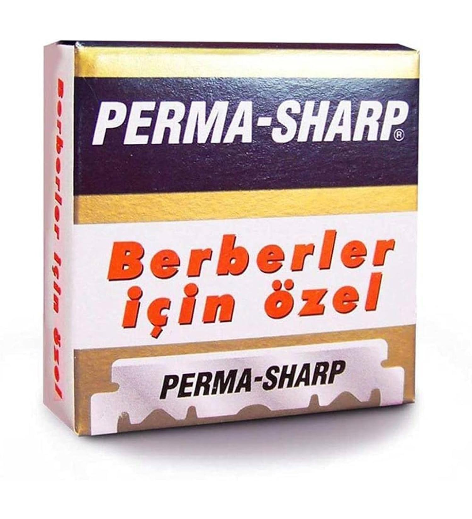 Perma-Sharp Single Edge Razor Blades - 100 Pack for a Superior Shaving Experience For Shaving Enthusiasts and Professional Barbers - Buy Online on GoSupps.com