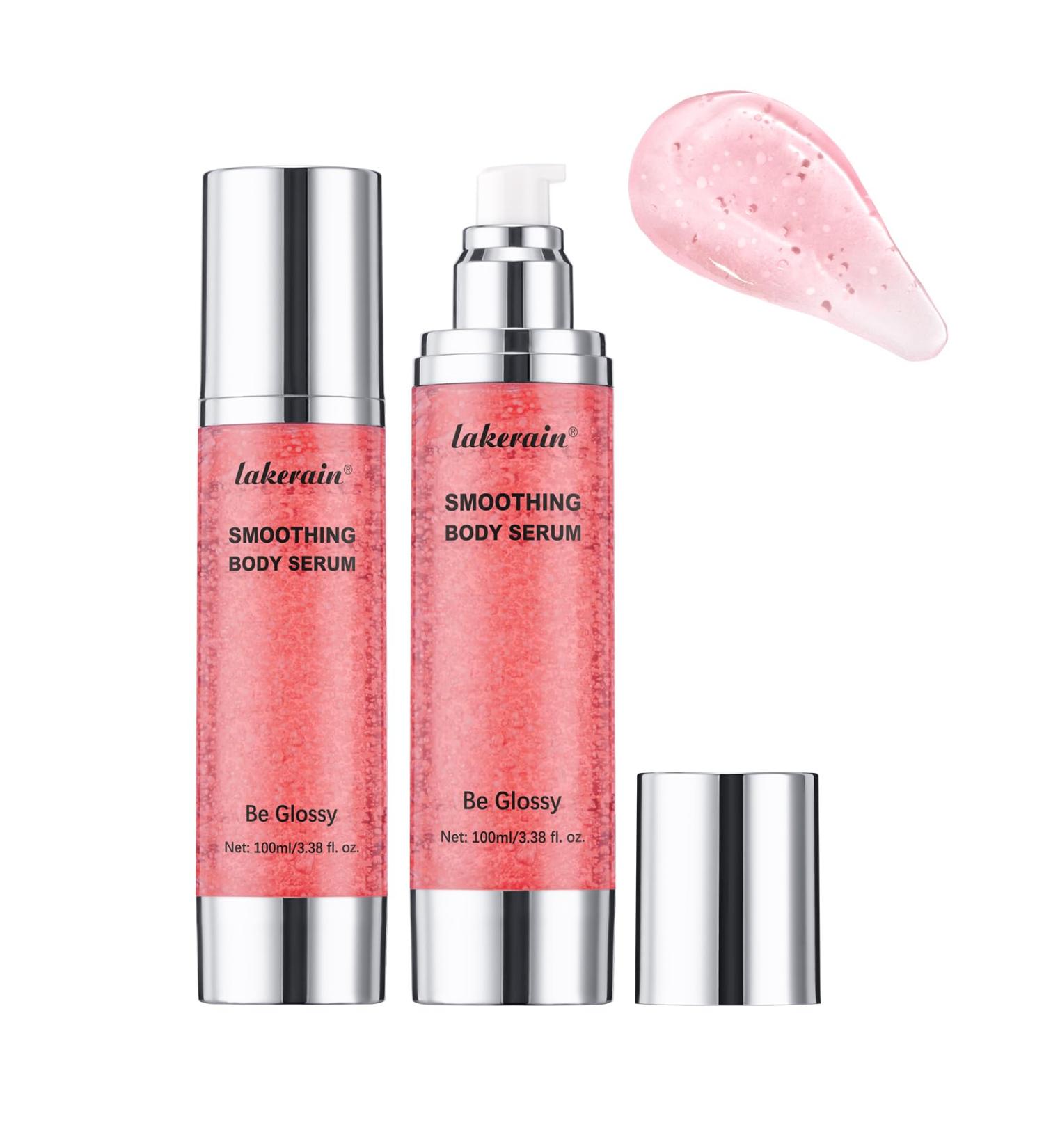 Be Glossy Smoothing Body Serum for Wrinkles - Anti-Aging Formula Infused with Hyaluronic Acid Vitamin E Glycerin and Shea Butter - Hydrating & Firming - Buy Online on GoSupps.com