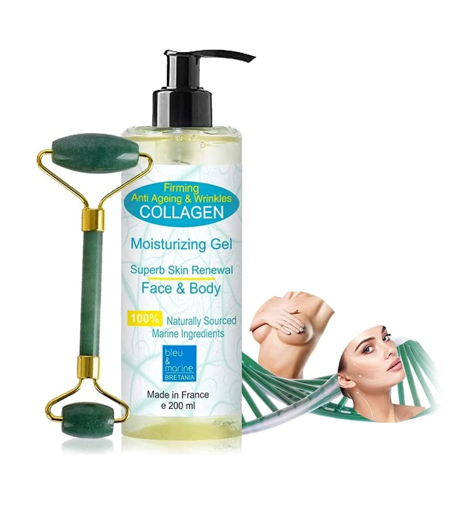 Collagen Gel 200ml - Youth-Renew Moisturizing Gel for Eye Contour, Face, and Body - Buy Online on GoSupps.com