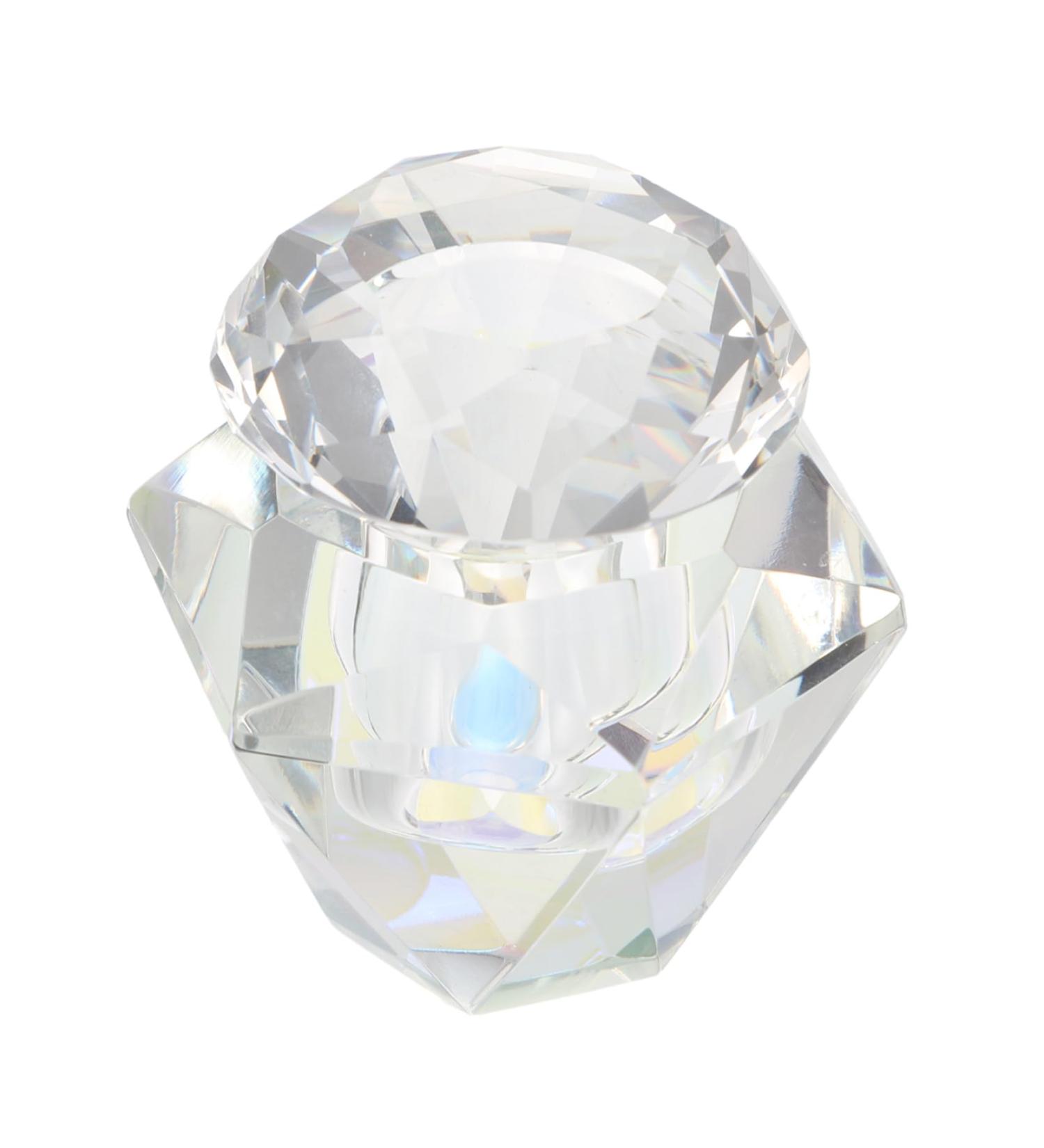 POPETPOP 1pc Nail Art Crystal Cup Crystal Glass Dish Acrylic Powder Dish Glass Dappen Dish for Acrylic Nails Nail Tech Matte Gel Nail Polish Crystal Nail Art Cup White Mixing Cup Frosted 5.5x5.5cm White - Buy Online on GoSupps.com