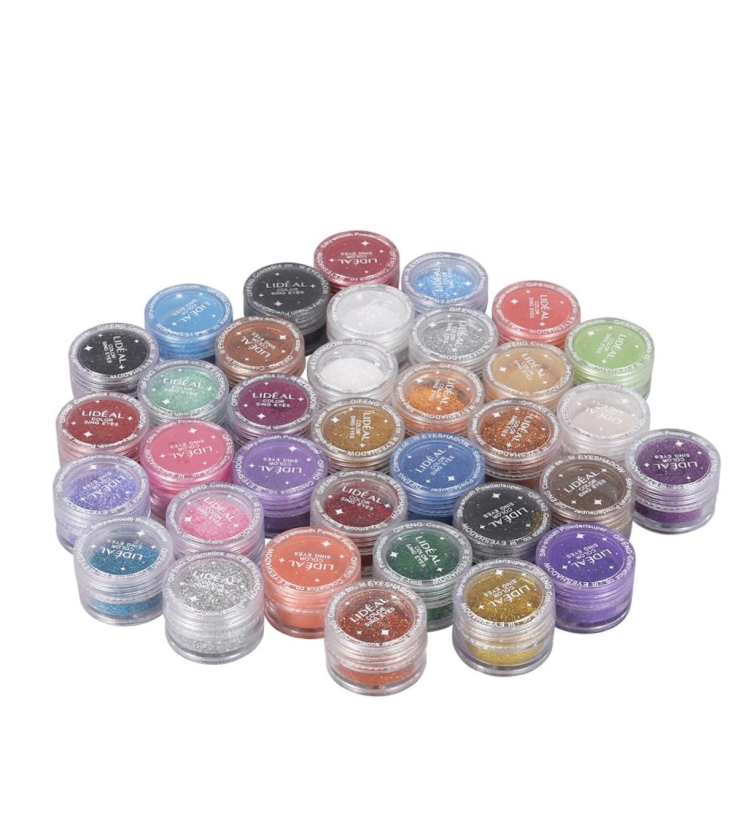 POPETPOP 30pc Eye Shadow Loose Eyeshadow Glitter Powder Pearlescent - Buy Online on GoSupps.com