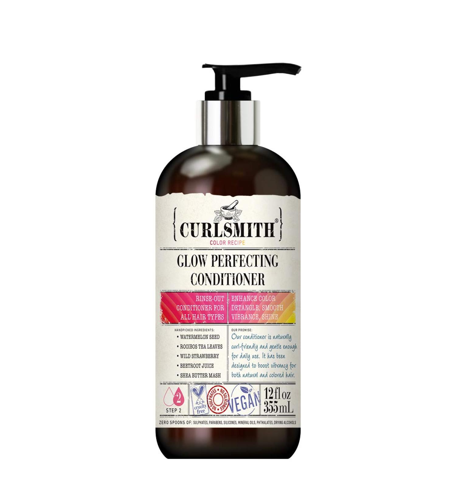 Curlsmith Glow Perfecting Conditioner - Vegan Formula for All Hair Types - 12 fl oz - Buy Online on GoSupps.com
