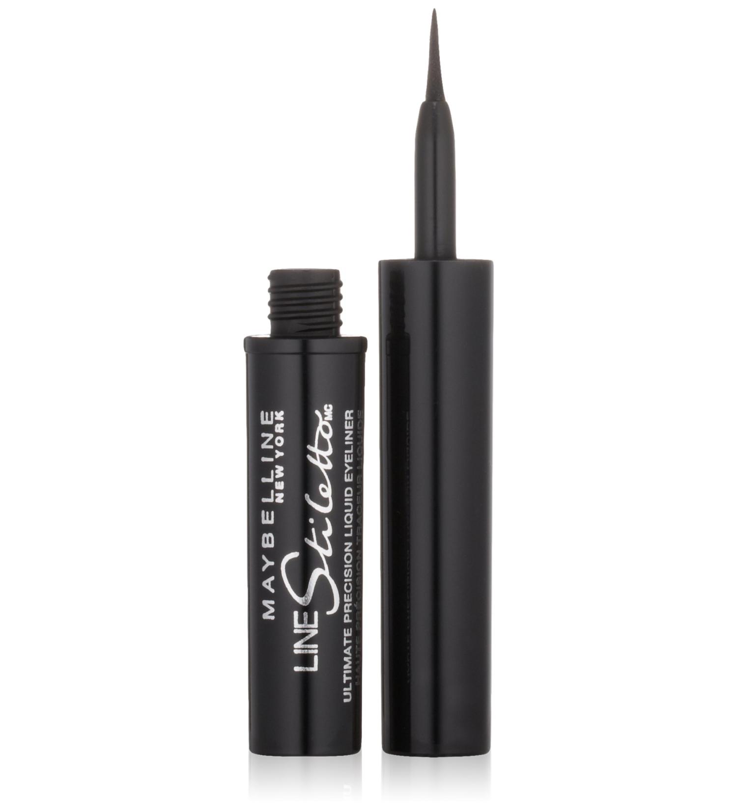 Maybelline Line Stiletto Ultimate Precision Liquid Eyeliner - 501 Blackest Black (0.05 fl oz) - Buy Online on GoSupps.com