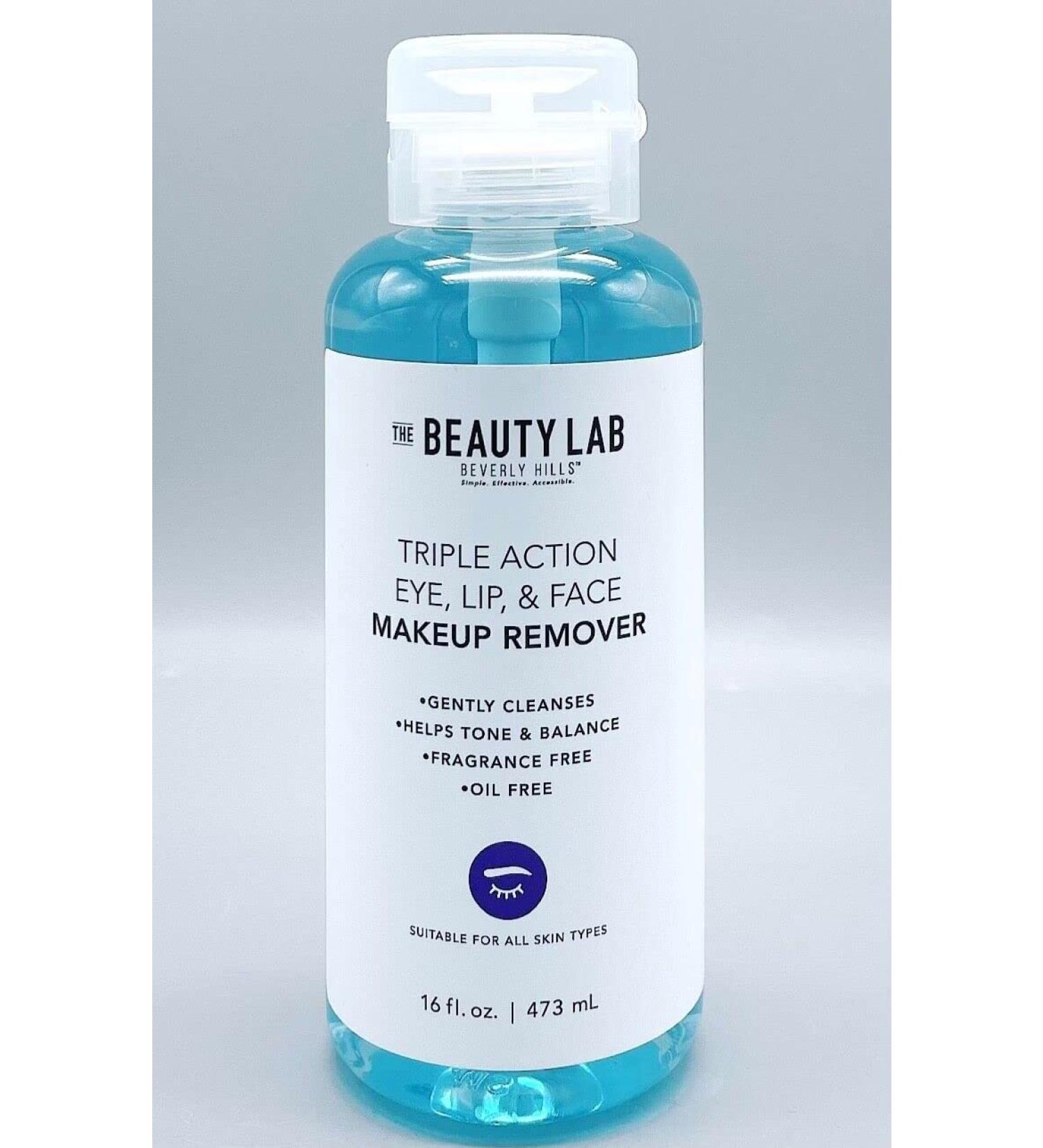 Triple Action Makeup Remover for Eye Lip & Face - 16 fl oz | International Shipping Available - Buy Online on GoSupps.com