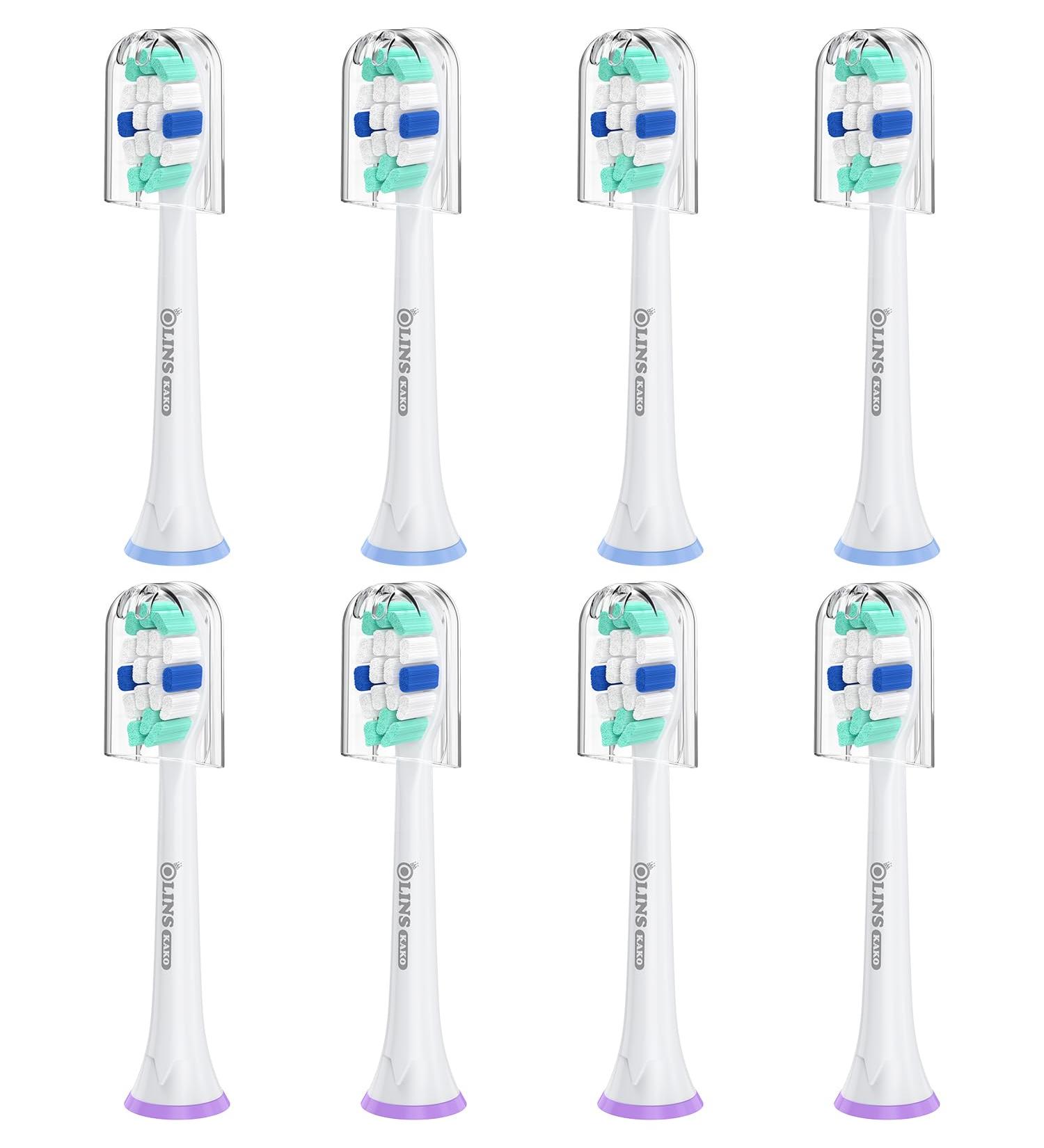 Replacement Brush Heads for Philips Sonicare Toothbrush - Pack of 8 E8-White | International Shipping Available - Buy Online on GoSupps.com