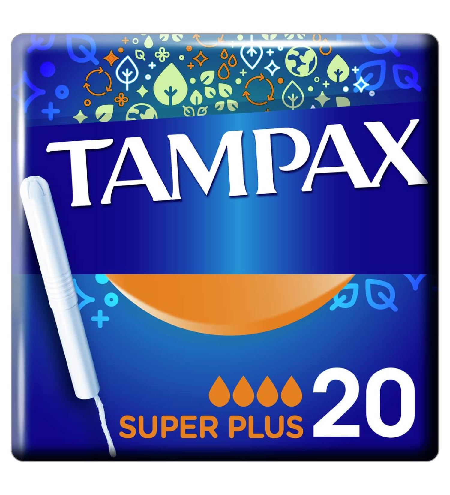 Tampax Super Plus Tampons - 20 Pieces | Reliable & Secure International Shipping - Buy Online on GoSupps.com