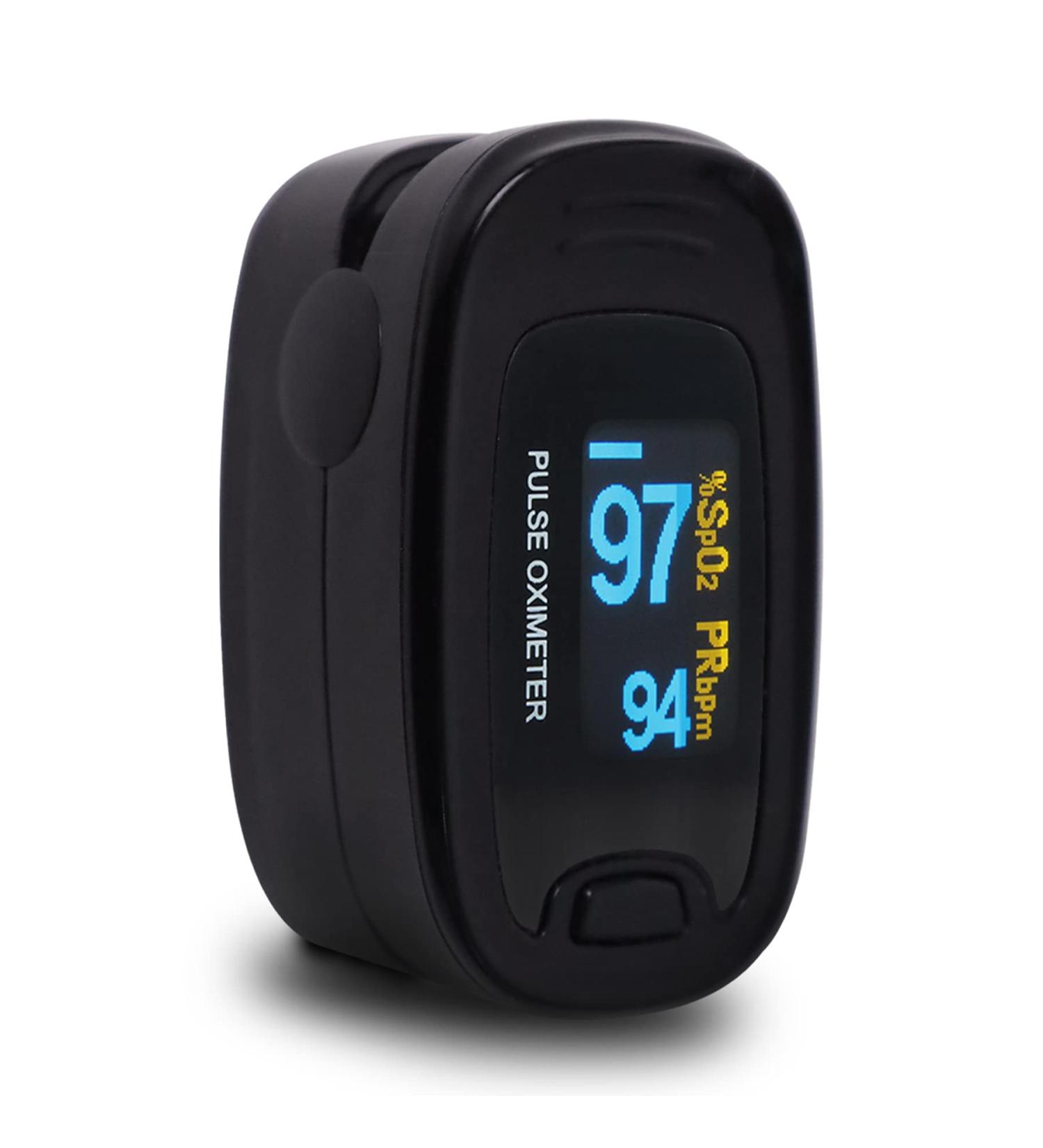 Buy CONTEC CMS50NA Fingertip Pulse Oximeter - Accurate SPO2 & Pulse Rate Monitor with OLED Display (Black) - International Shipping Available - Buy Online on GoSupps.com