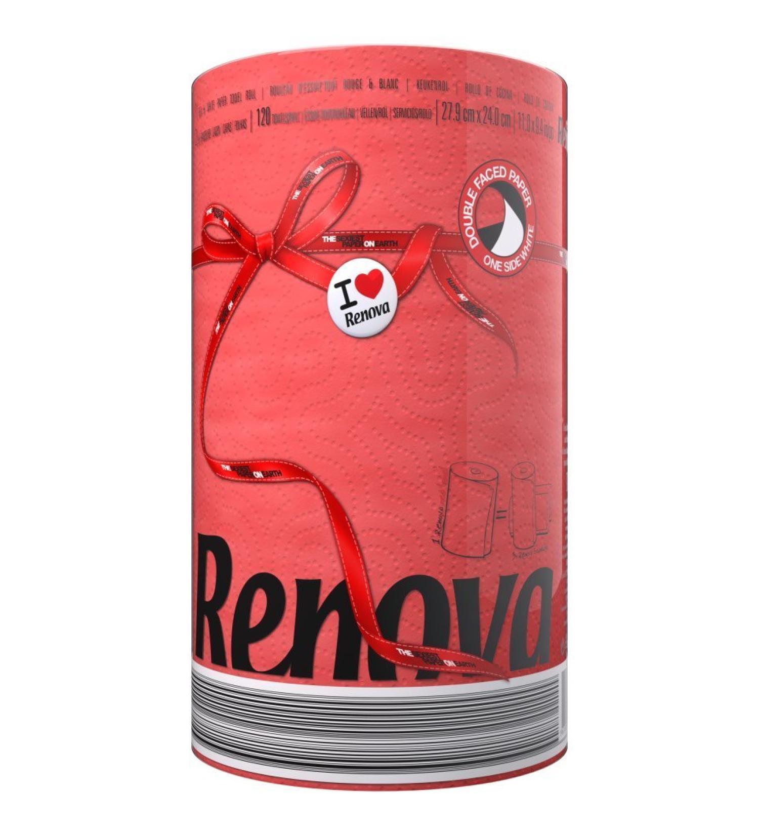 Renova Red Paper Towel Premium Quality Eco-Friendly 1 Roll International Shipping Available - Buy Online on GoSupps.com