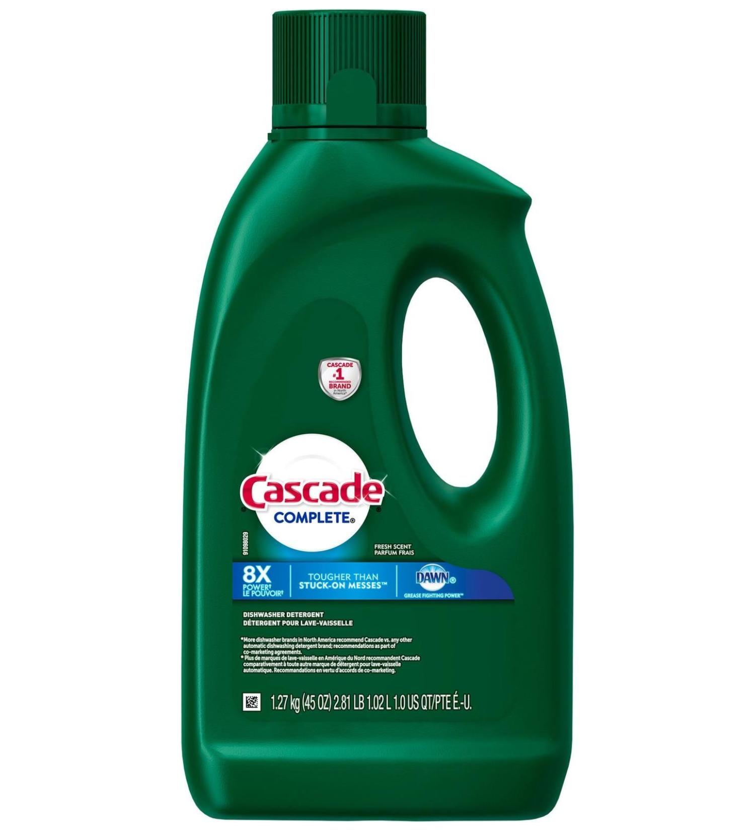 Cascade Complete Gel Dishwasher Detergent 45 Oz Fresh Scent - Pack of 1 - Buy Online on GoSupps.com