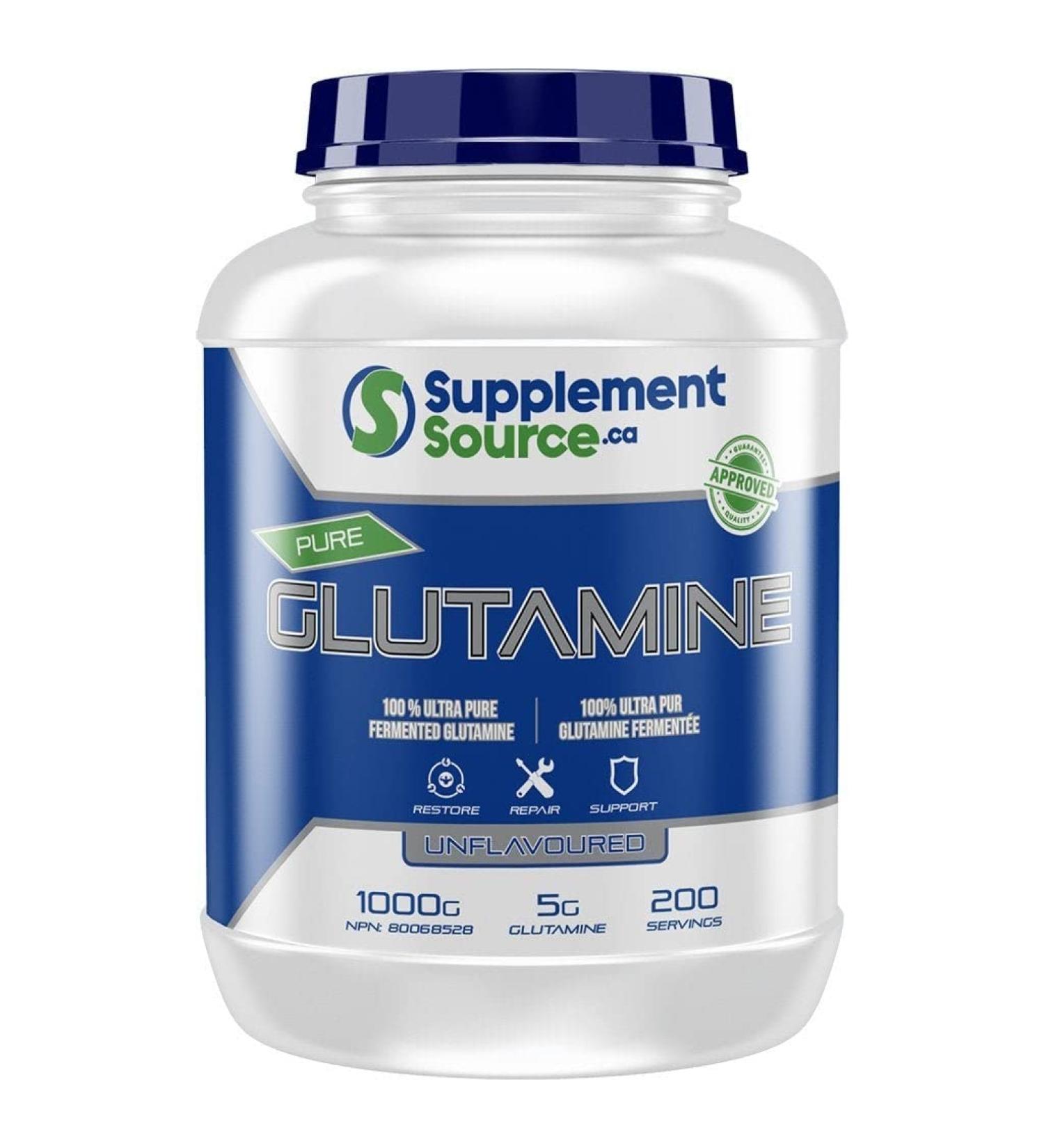 Supplement Source GLUTAMINE 100% Pharmaceutical Grade - 1000 Gram