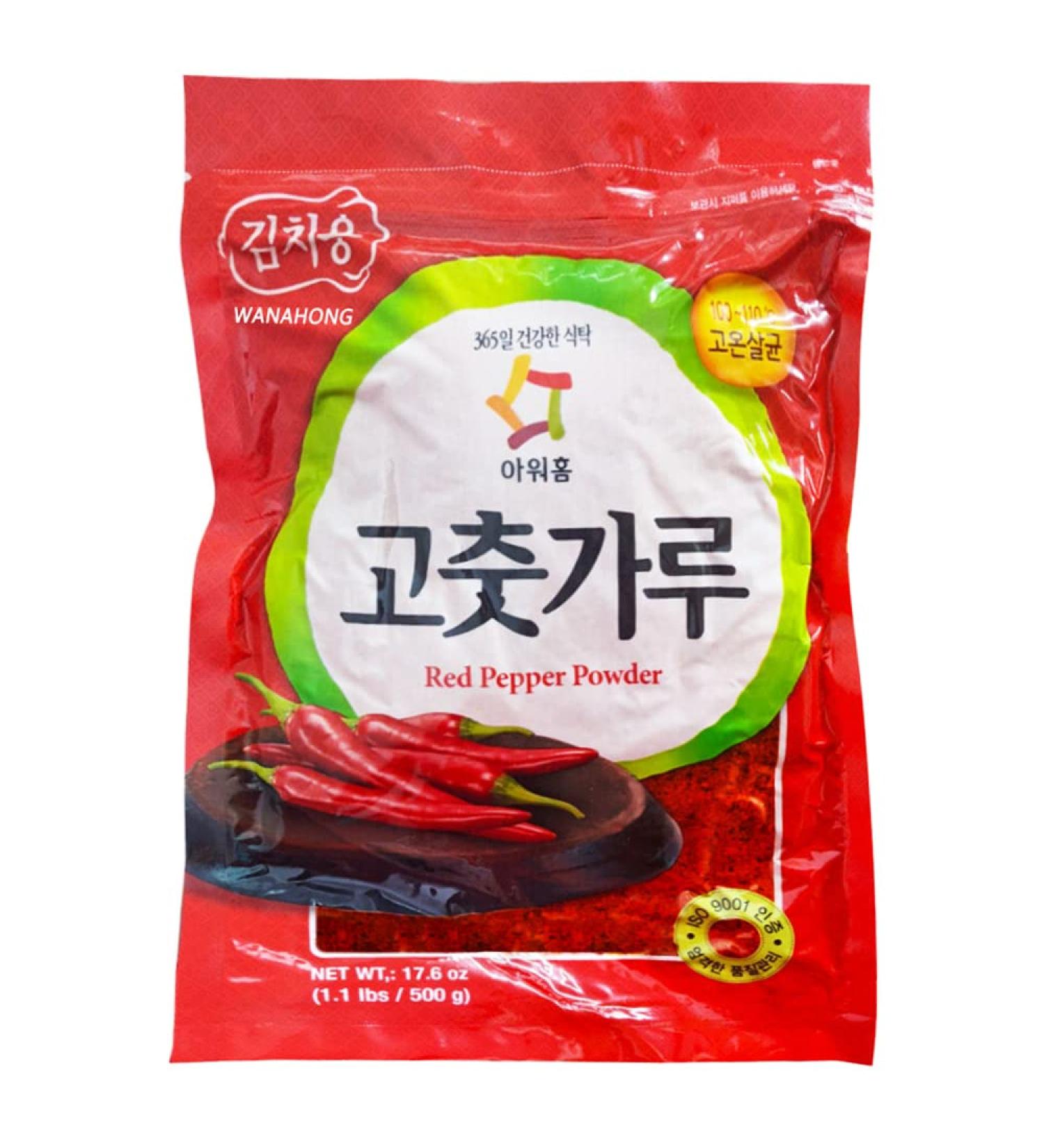 WaNaHong Gochugaru Korean Chilli Powder Small Flakes 500g - Authentic Korean Spice Blend - 1 Pack - Buy Online on GoSupps.com