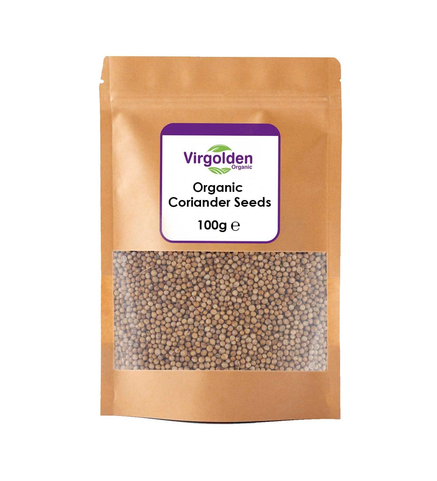 Organic Coriander Seeds 100g by Virgolden Organic