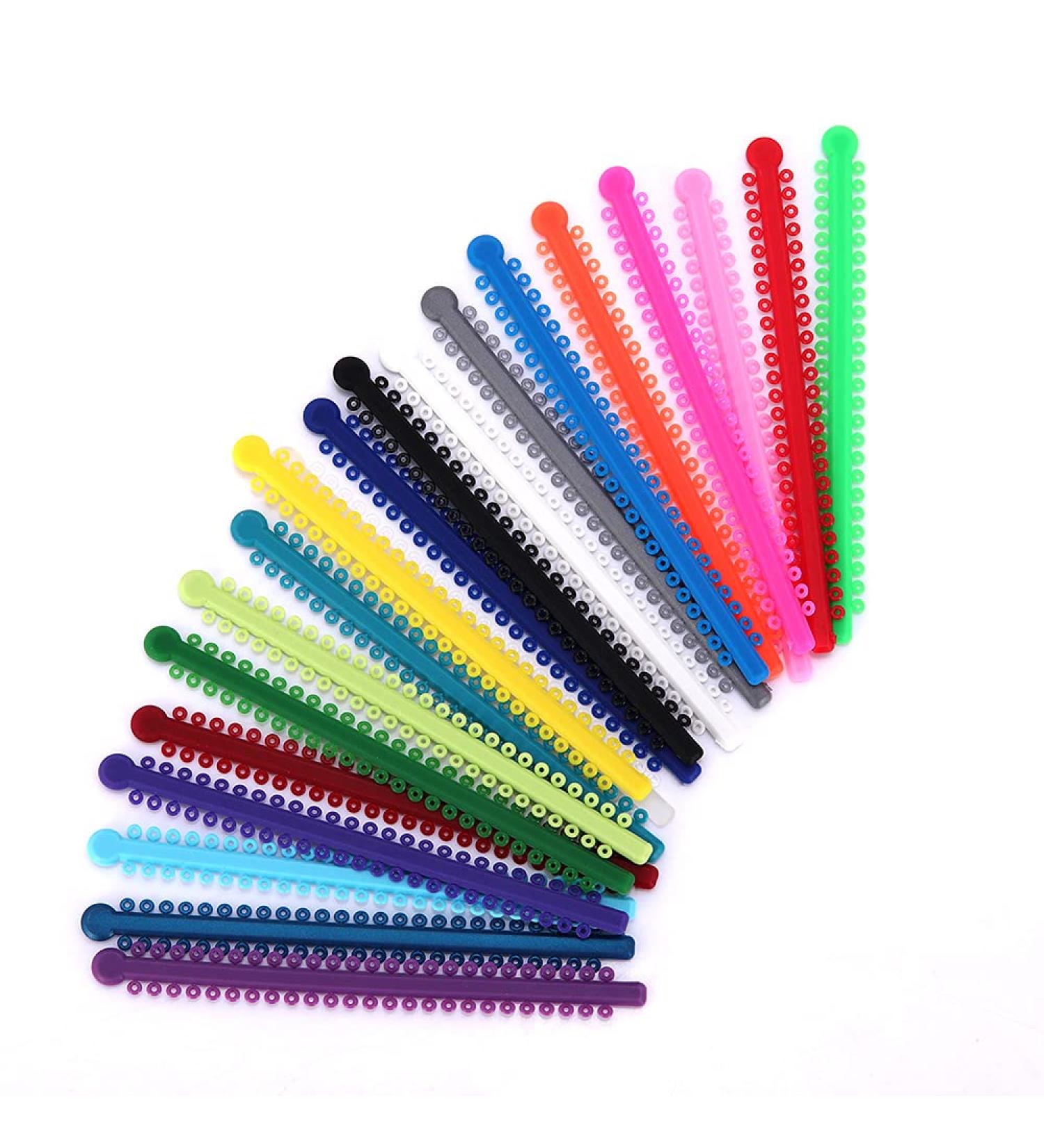 Buy LHLYL-DPI 200 PCS Dental Orthodontic Elastic Ligature Ties - Colorful Bands for Brackets & Braces - International Shipping - Buy Online on GoSupps.com