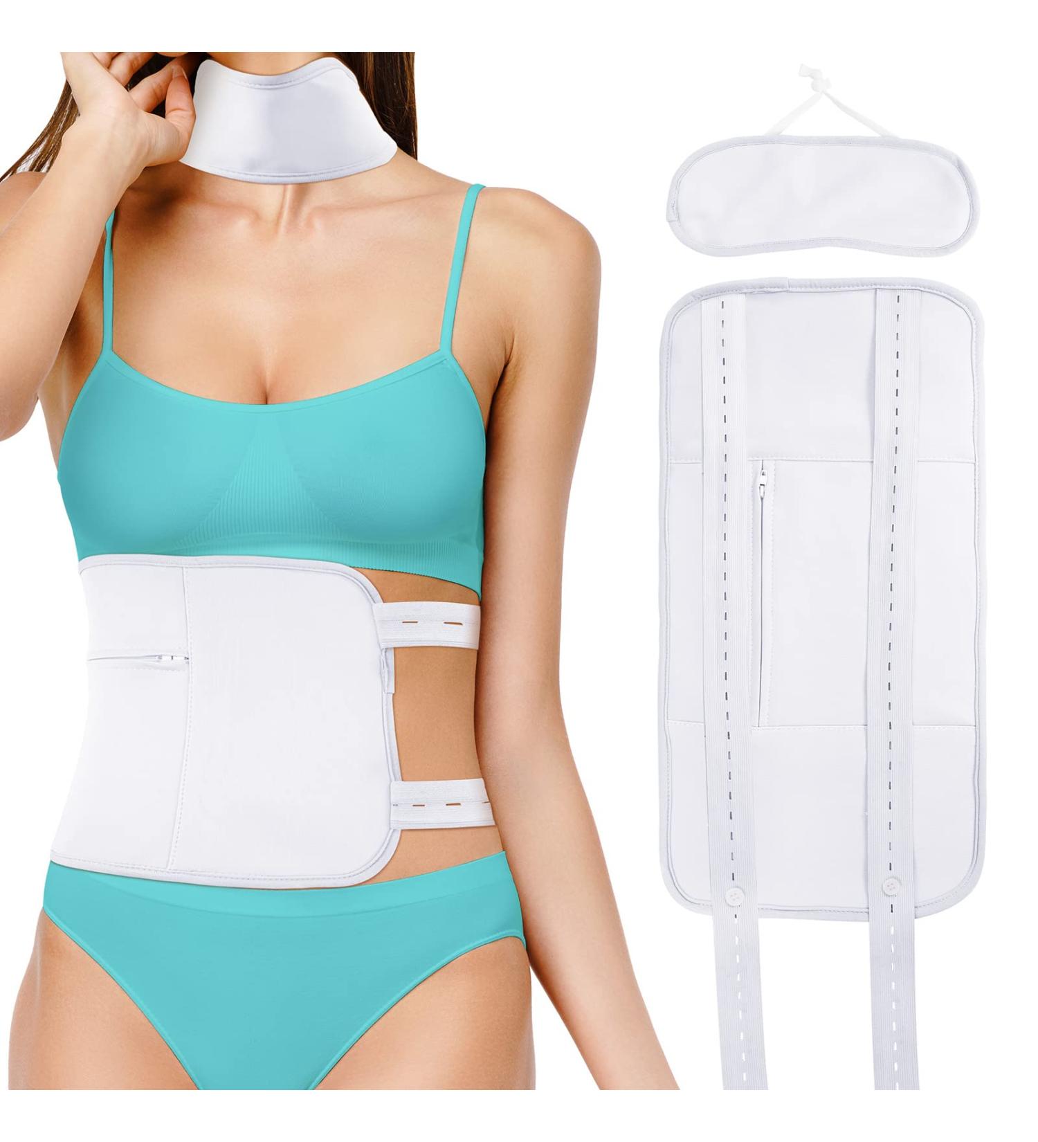 Organic Castor Oil Pack for Liver Detox | Reusable Cotton Flannel Waist & Neck Packs - Soft & Comfortable - Buy Online on GoSupps.com