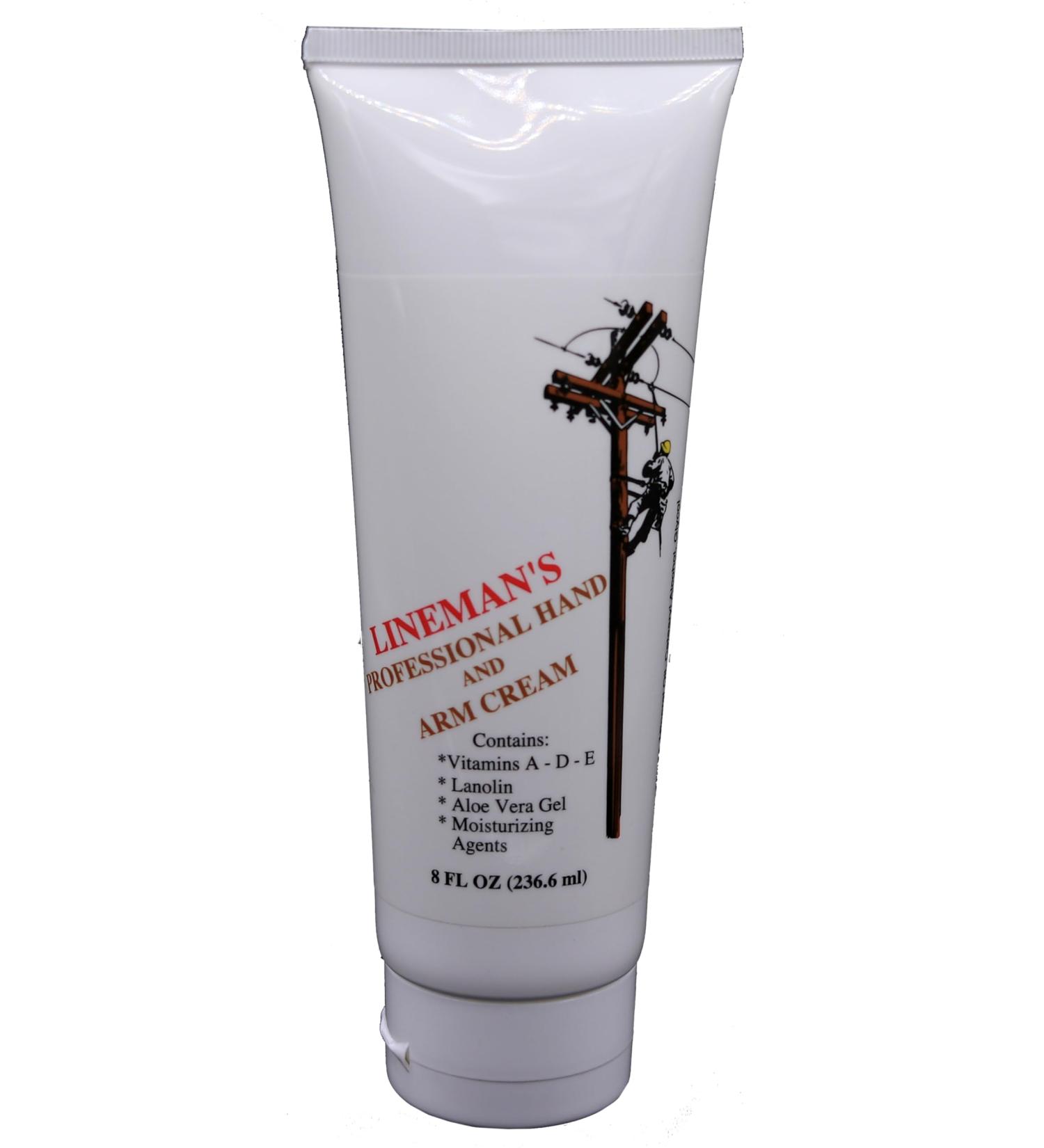 Lineman's Professional Hand Cream - Men's Hand Lotion - Dry Hand Cream 8 0z