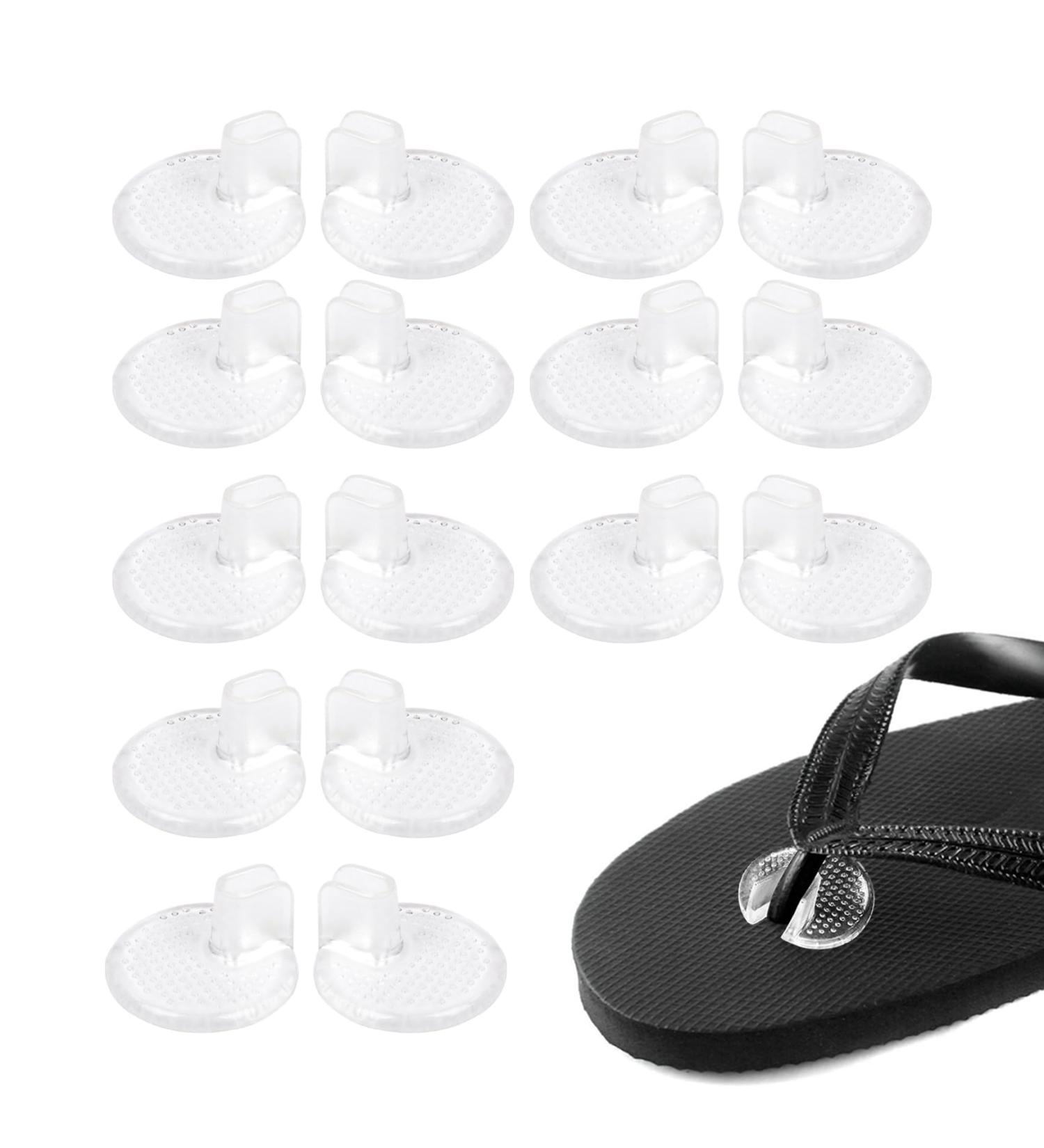 8 Pairs Clear Silicone Toe Separator Pads | Gel Toe Protection Flip Flop Inserts for Men & Women - Buy Online on GoSupps.com