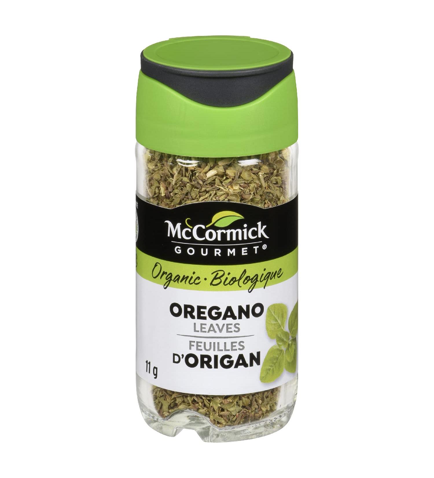 McCormick Gourmet (MCCO3) New Bottle Premium Quality Natural Herbs & Spices Organic Oregano Leaves 11g - Buy Online on GoSupps.com