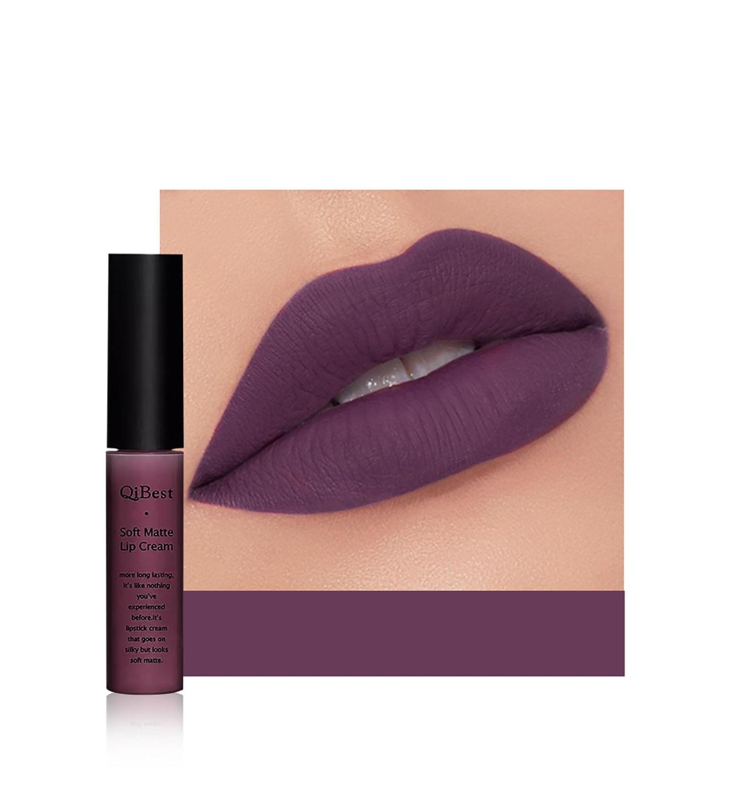 Buy Velvet Matte Liquid Lipstick - Long-Lasting Waterproof Non-Stick Cup | Purple 632 - International Shipping Available - Buy Online on GoSupps.com