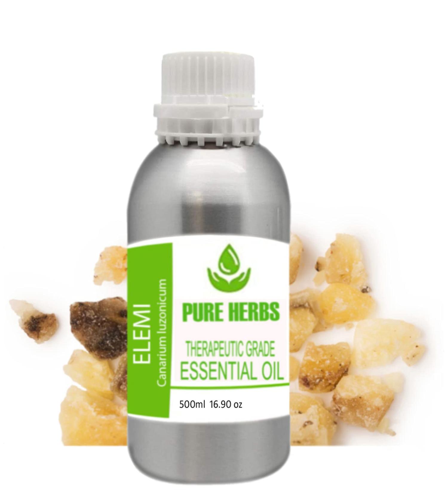 Pure Herbs Elemi (CANARIUM LUZONICUM) Pure and Natural Therapeutic Essential Oil 500 ml