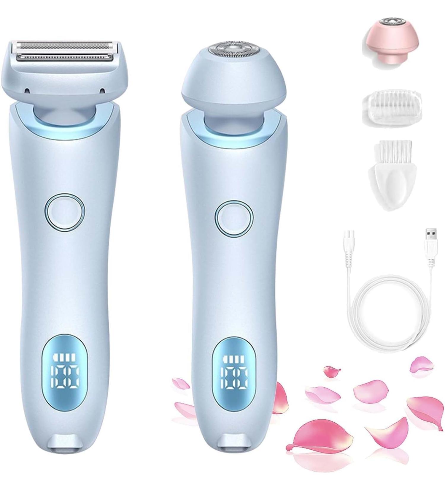 Modira Shaver Modira Mermaid Shaver Waterproof Electric Razor for Women 2 in 1 Electric Shaver Razors for Wome (Blue) - Buy Online on GoSupps.com