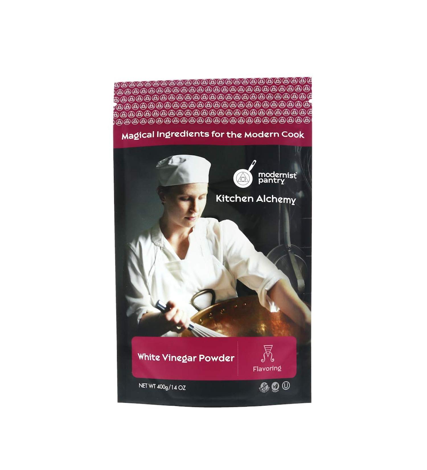 Distilled White Vinegar Powder - Gluten-Free, Vegan, OU Kosher Certified | 400g/14oz - Buy Online on GoSupps.com