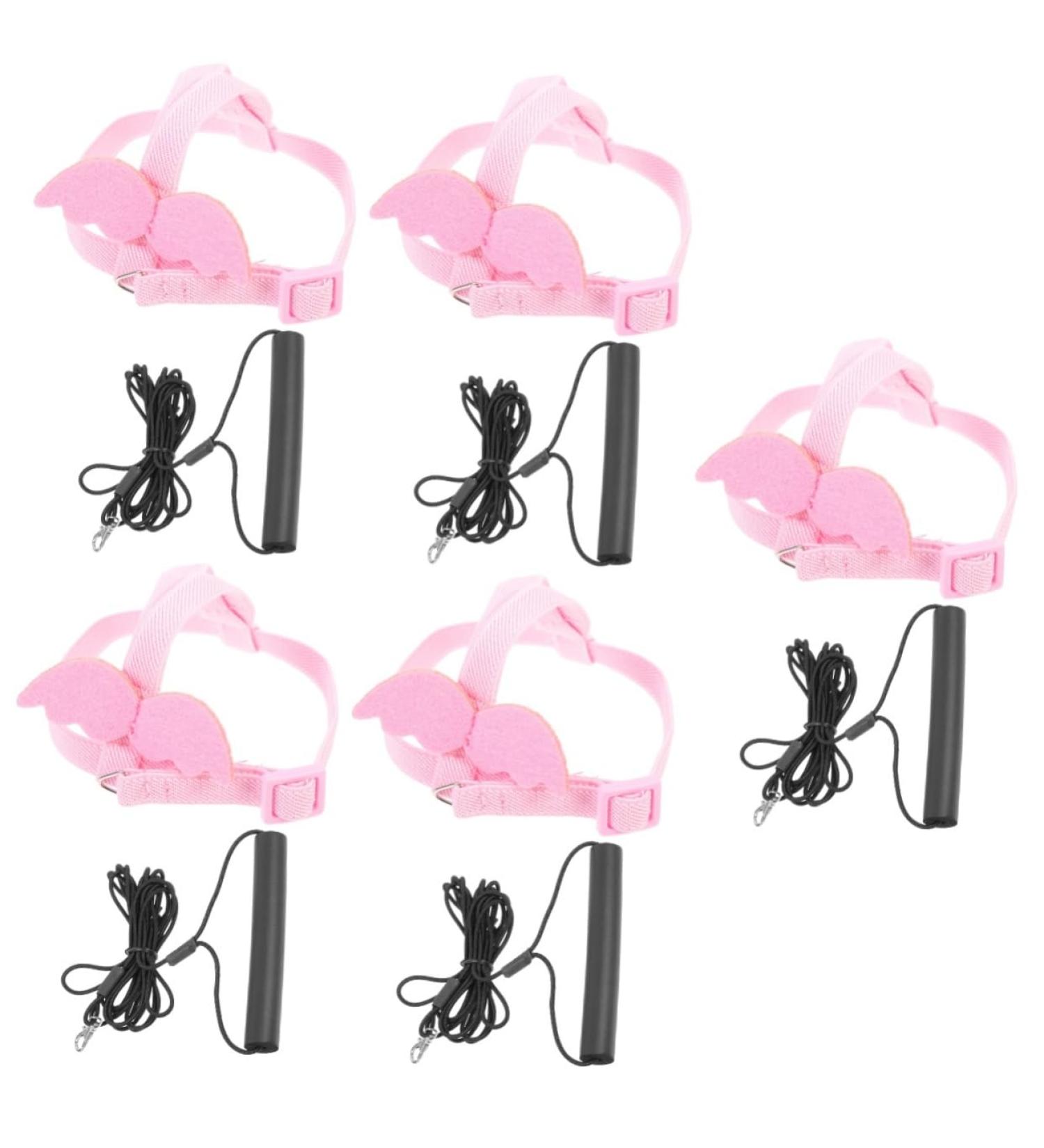 5 Sets Bird Leash Suspend Trains Bird Harness Vest Gecko Leash Parrot Flying Tool Lizard Animal 12X6X1.3CMx5pcs Pinkx5pcs - Buy Online on GoSupps.com
