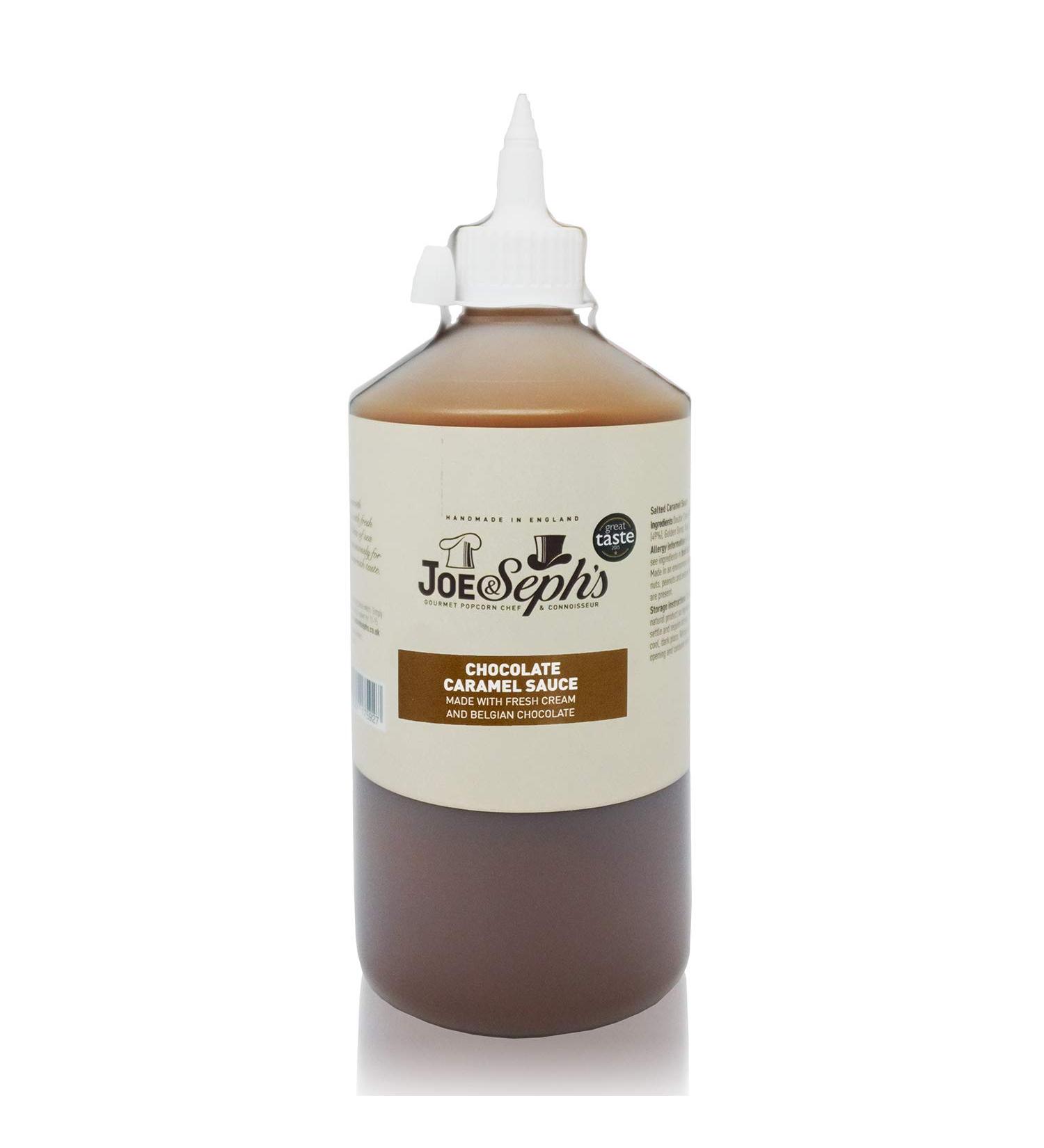 Joe & Seph's Chocolate Caramel Sauce (1kg) | Perfect for Ice Cream, Coffee, Baking | Vegetarian-Friendly - Buy Online on GoSupps.com