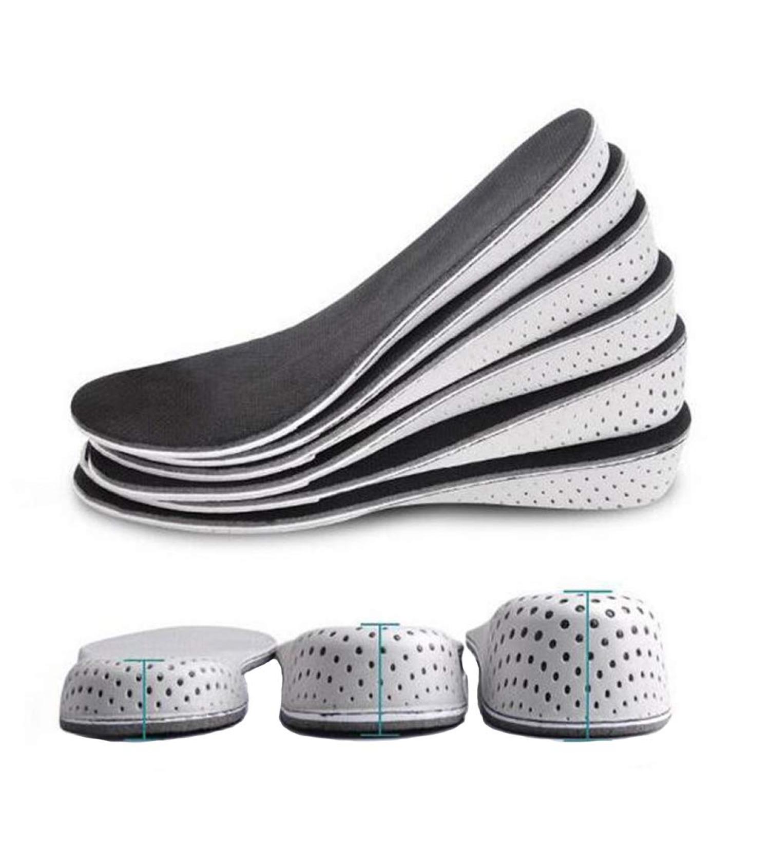 Invisible Height Increase Shoes Insole - Memory Foam Heel Lift Inserts for Women Men (4.3cm) - Buy Online on GoSupps.com