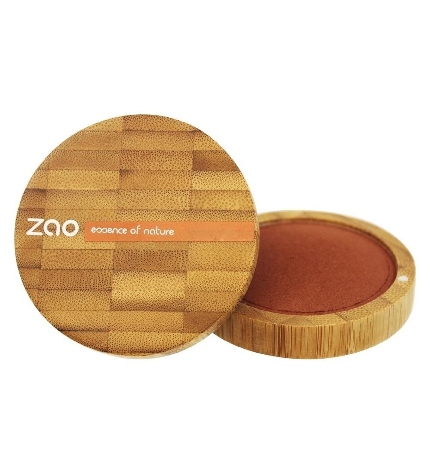 ZAO REFILL Mineral Cooked Powder 345 copper red bronzer refill (tanning powder) shimmering