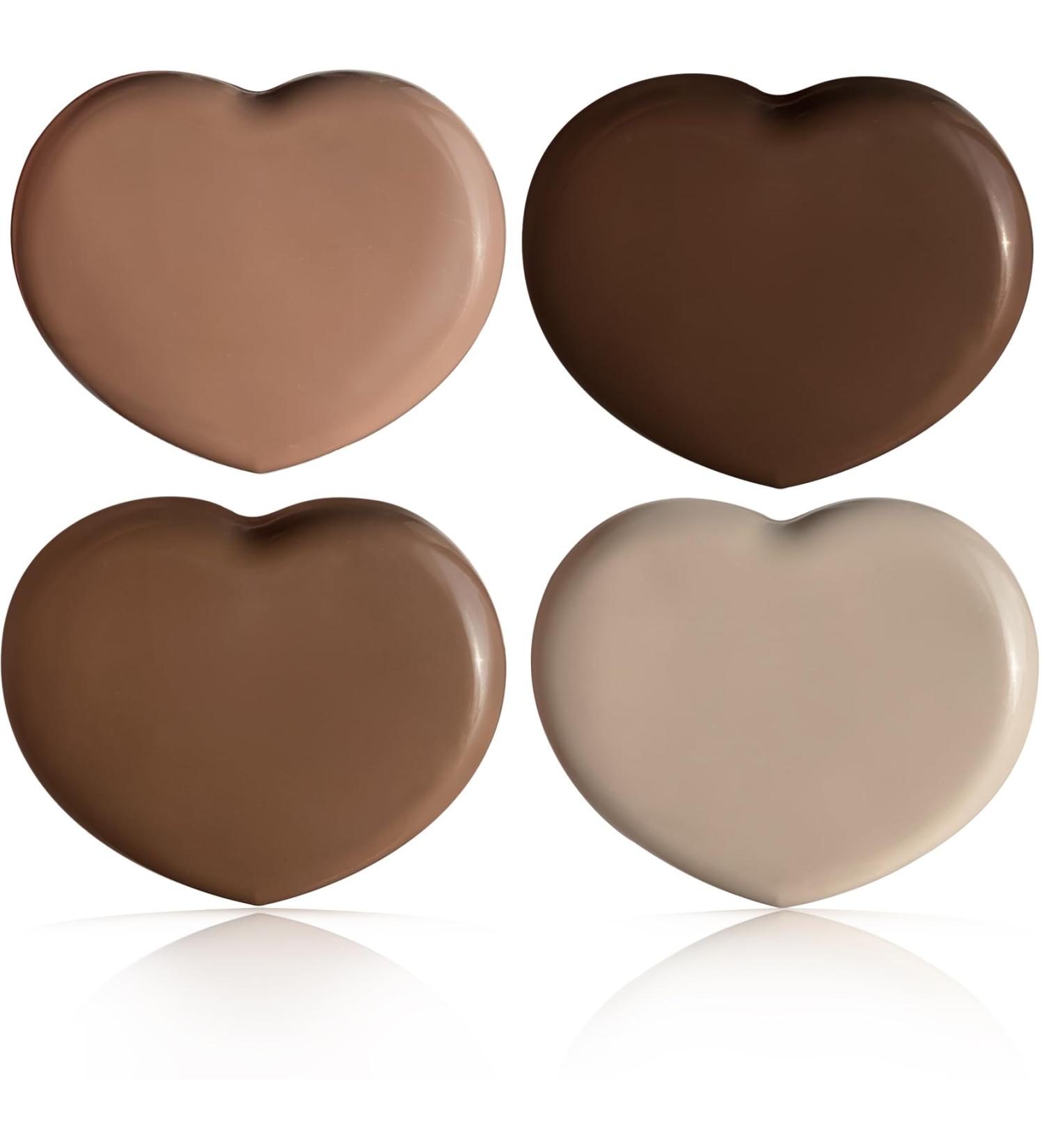 LCFALO Candy Heart Contact Lens Containers - 4-Piece Portable Set with Mirror for Travel & Home - Ideal for Colored Lenses - Buy Online on GoSupps.com