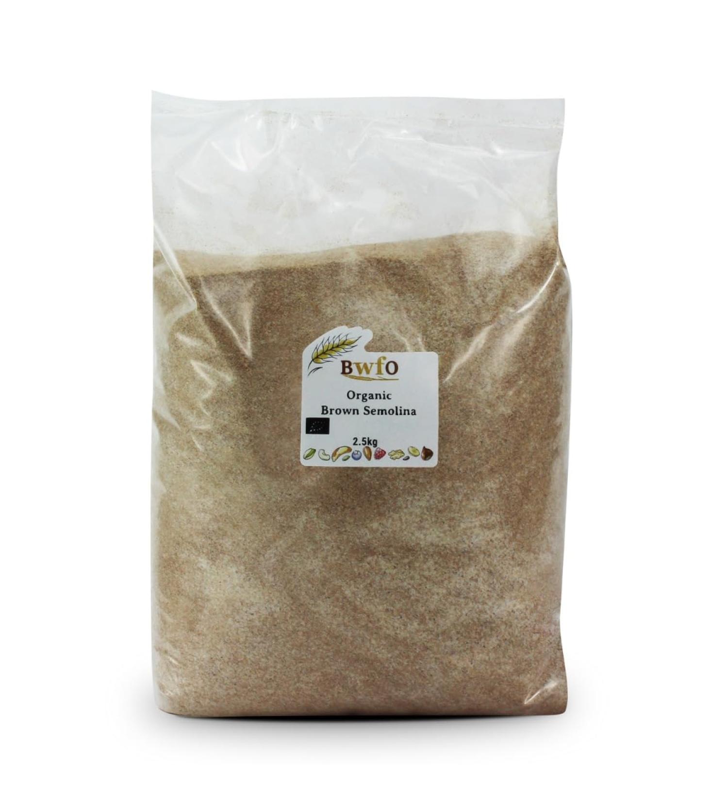 Organic Brown Semolina 2.5kg (BWFO)