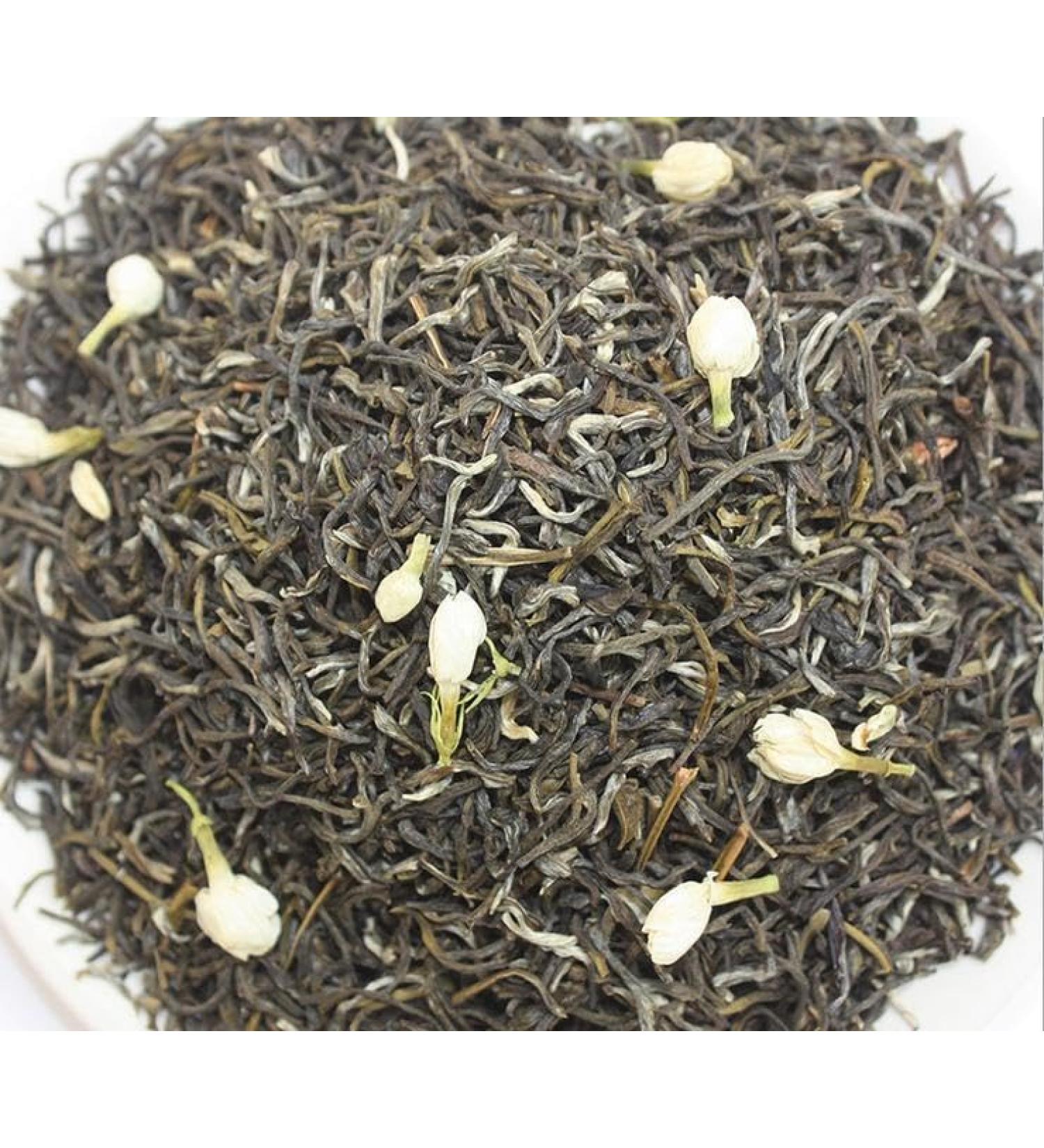 Jasmine green tea high grade 1 pound (454 grams) loose leaf in bag packing. - Buy Online on GoSupps.com