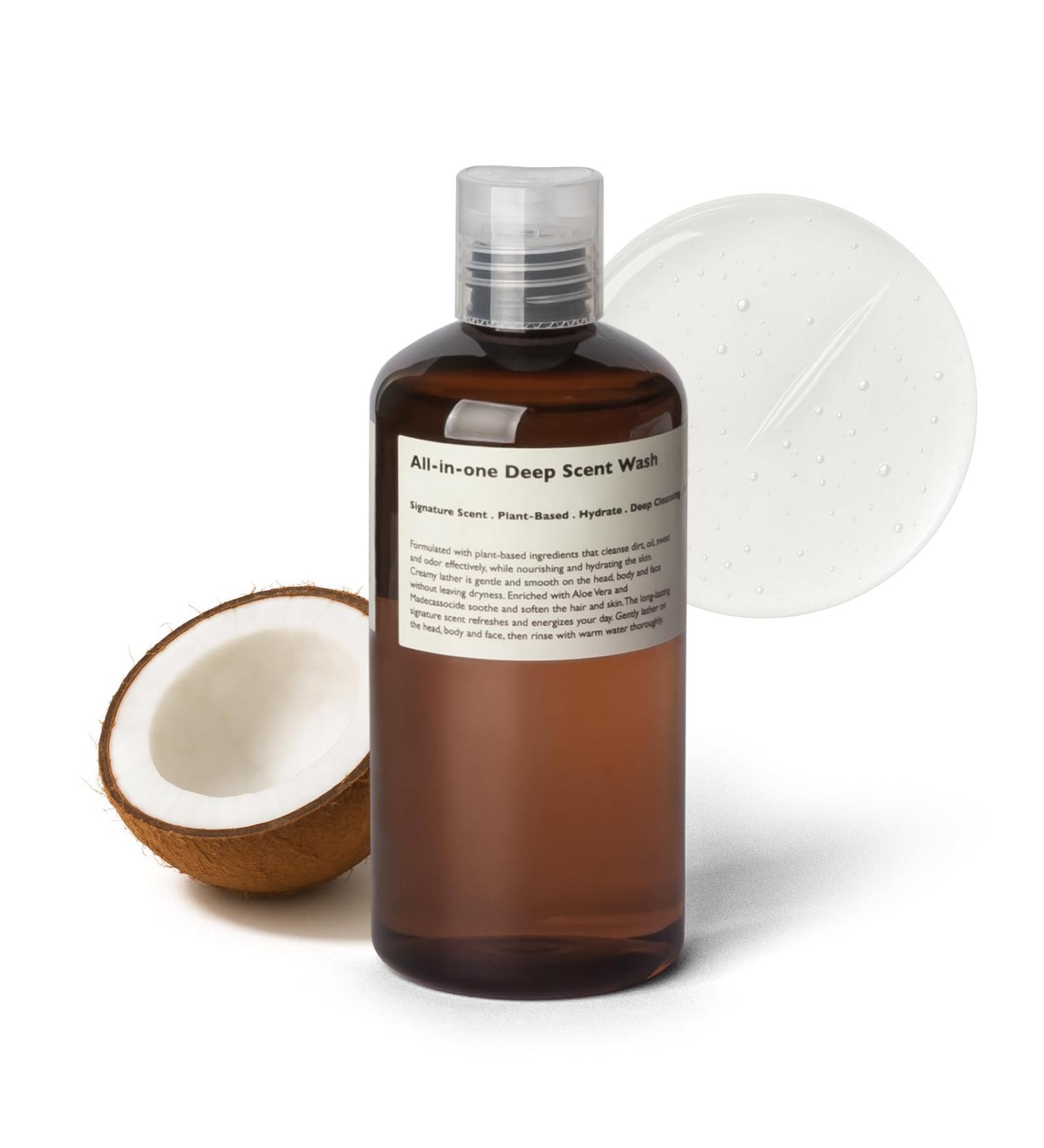 Gel Douche 3-en-1 Homme DeepScent Nettoyant Corps/Visage/Cheveux Parfum Signature Longue Tenue 300 ml - Buy Online on GoSupps.com