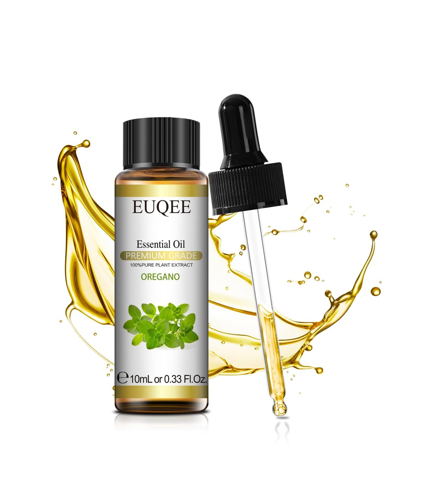 EUQEE Oregano Essential Oil 10ml - 100% Pure Natural Aromatherapy Oil for Diffusers at Home - Buy Online on GoSupps.com
